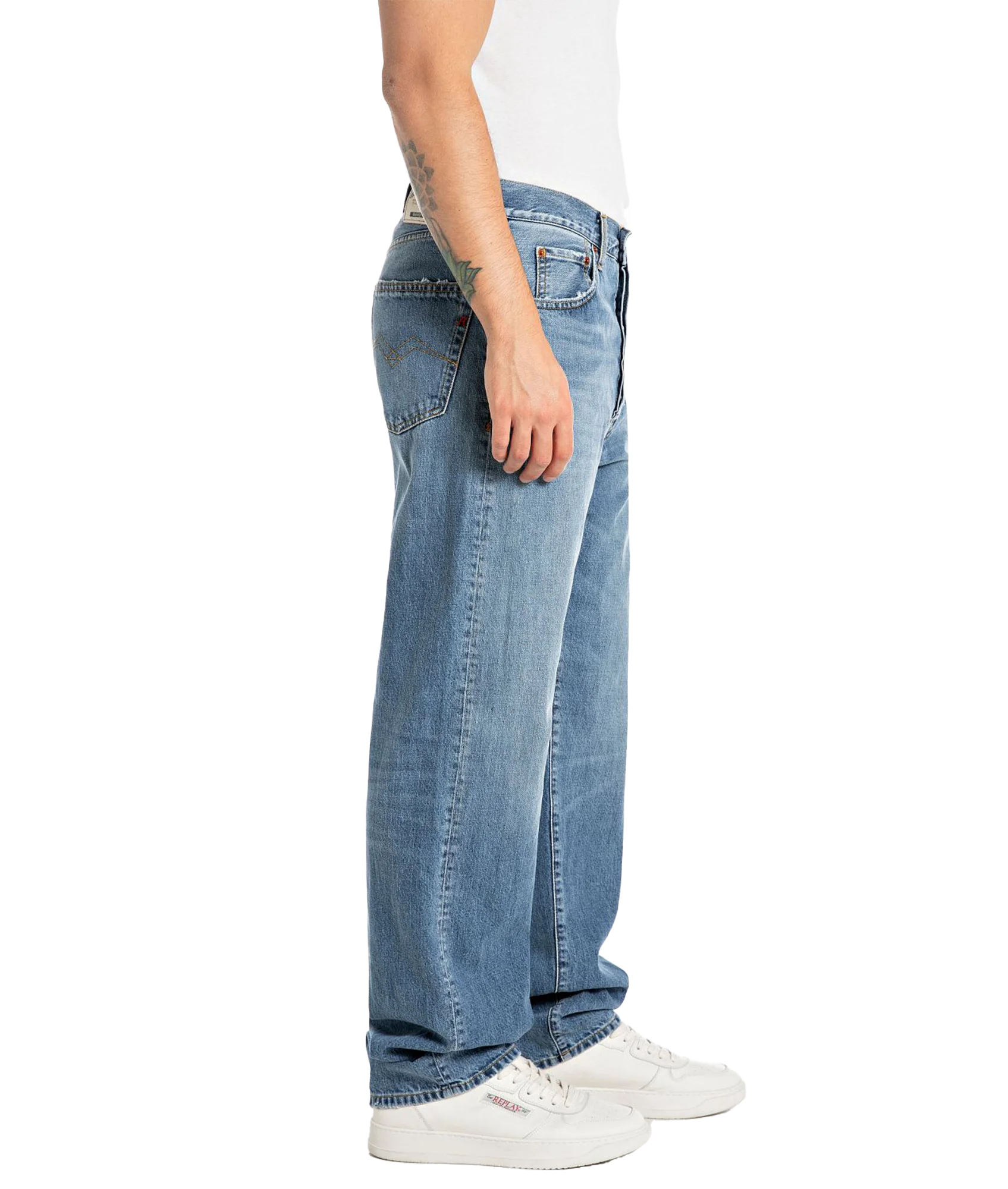 Straight Fit Jeans - Blue - Image 2