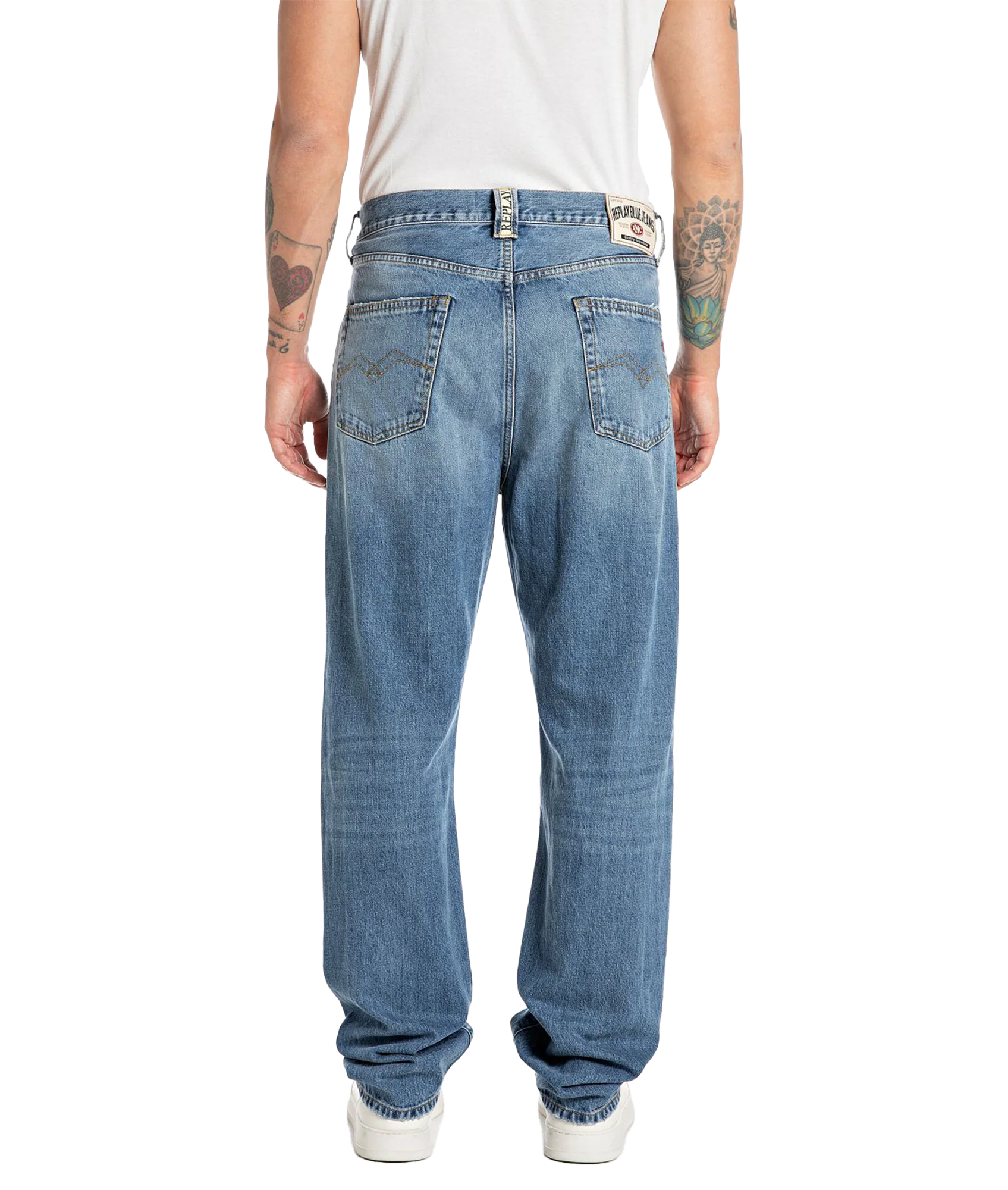 Straight Fit Jeans - Blue - Image 3