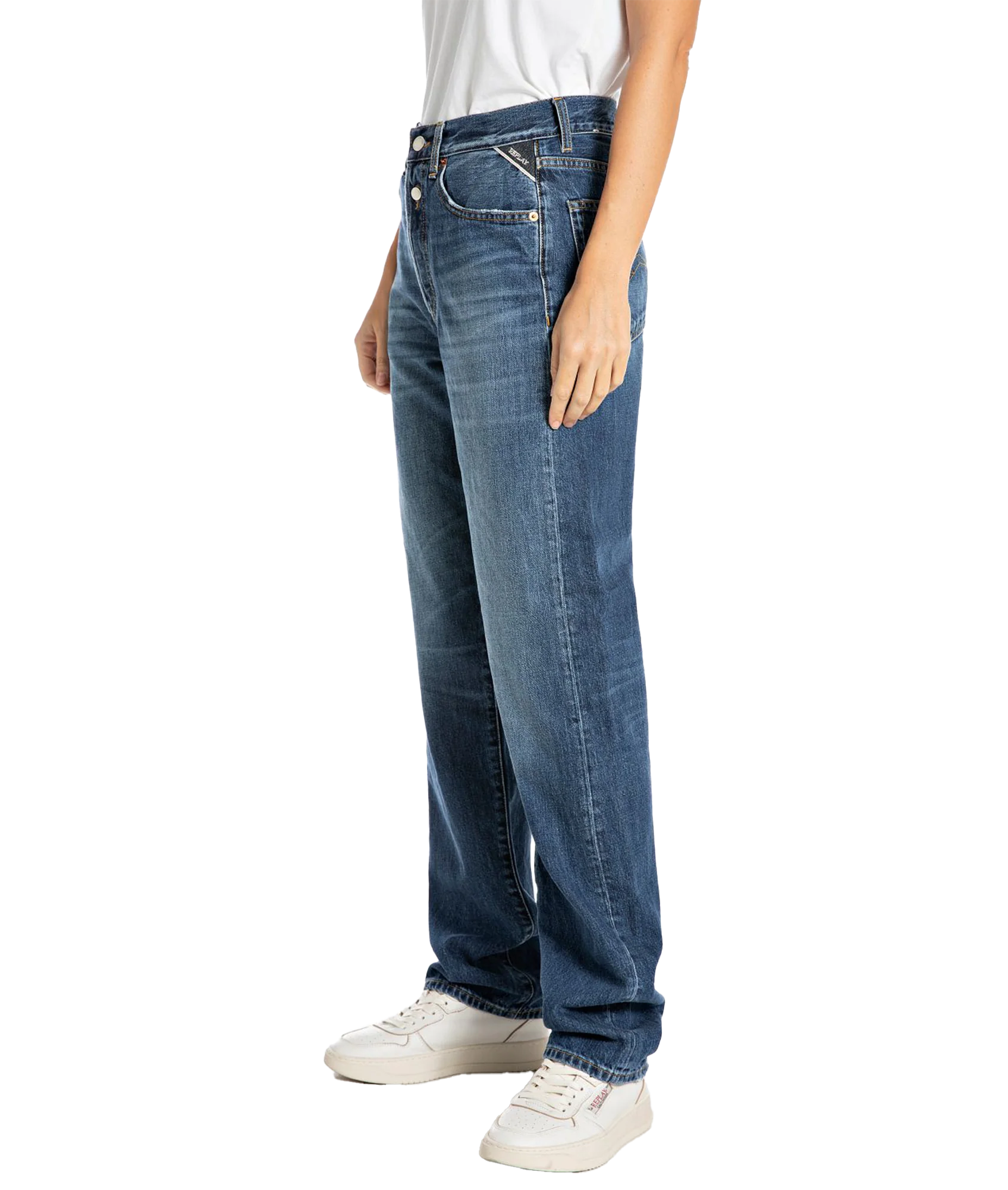 Straight Fit Jeans - Navy - Image 2