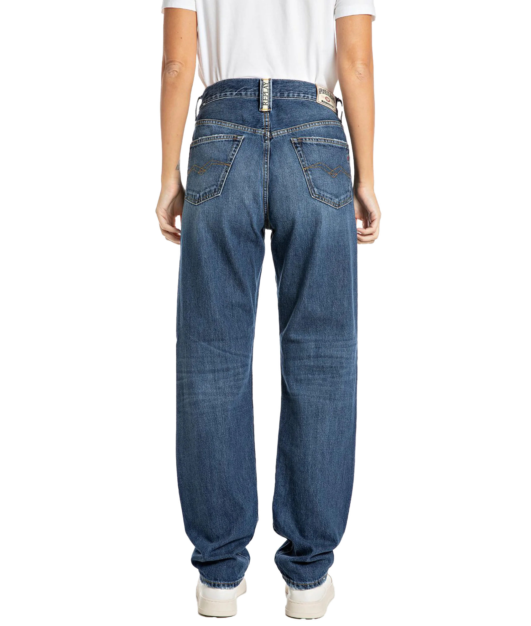 Straight Fit Jeans - Navy - Image 3