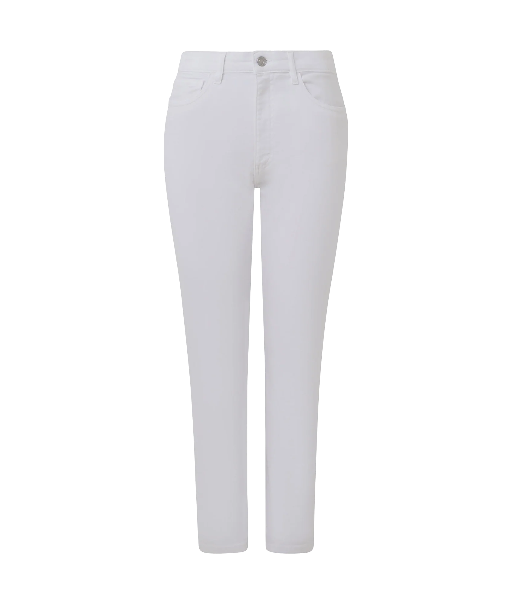 Stretch Ankle Boot Cut Jean - White