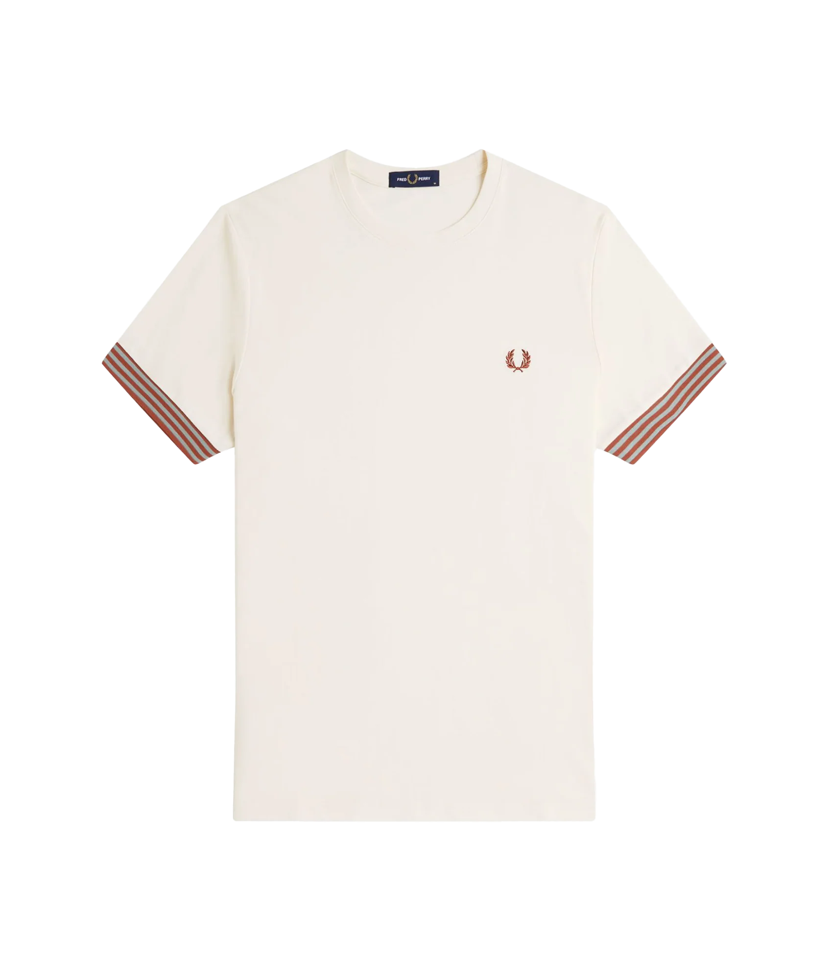 Striped Cuff Tee - Cream