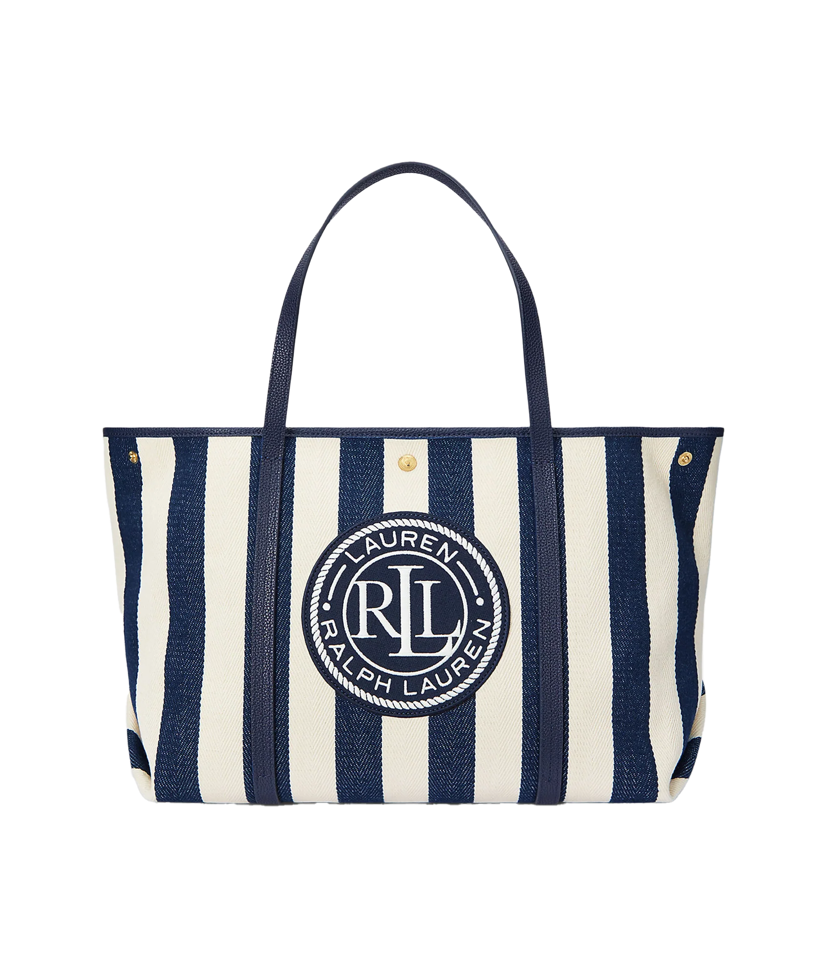 Striped Herringbone Large Emerie Tote - Multi