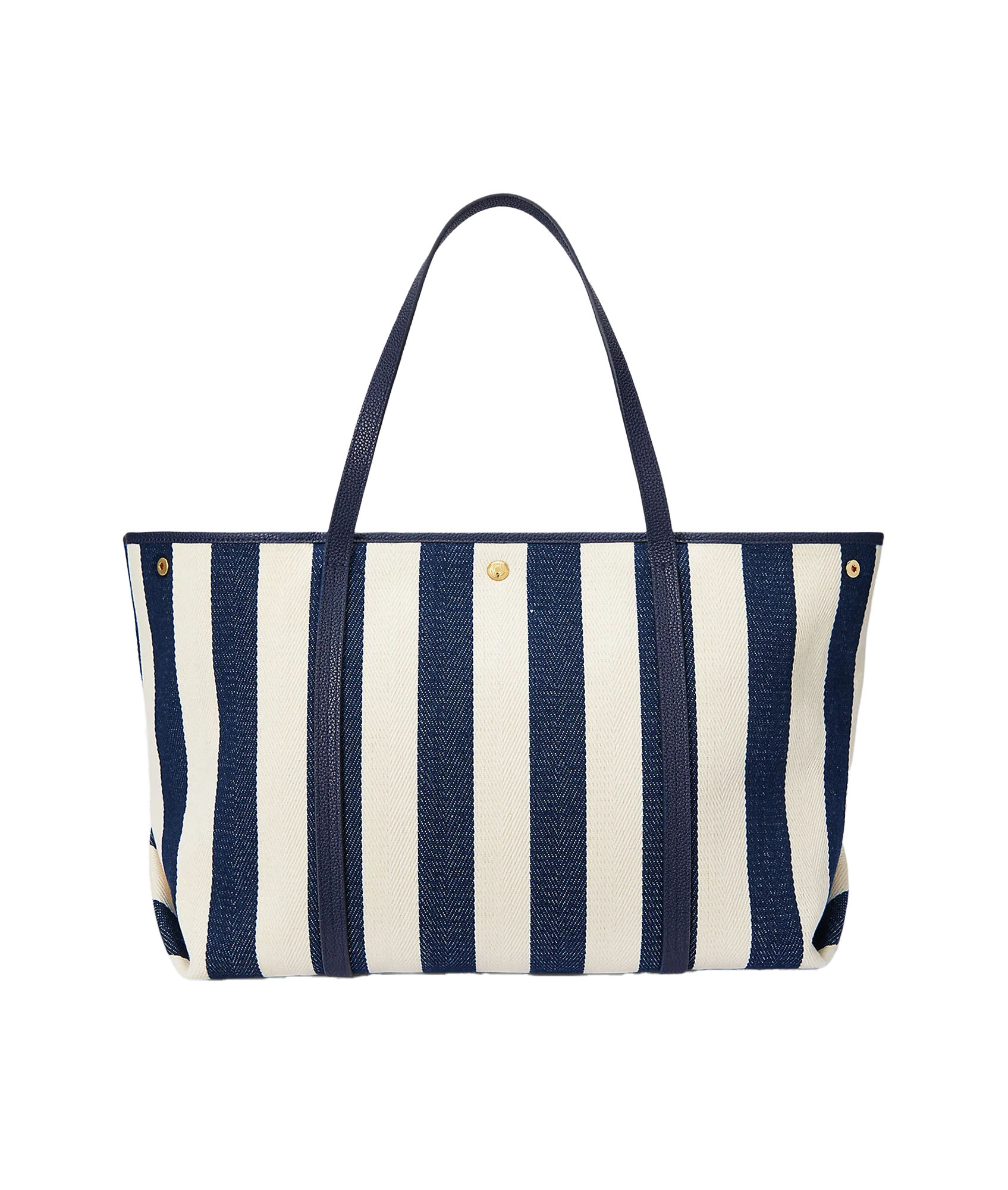 Striped Herringbone Large Emerie Tote - Multi - Image 3