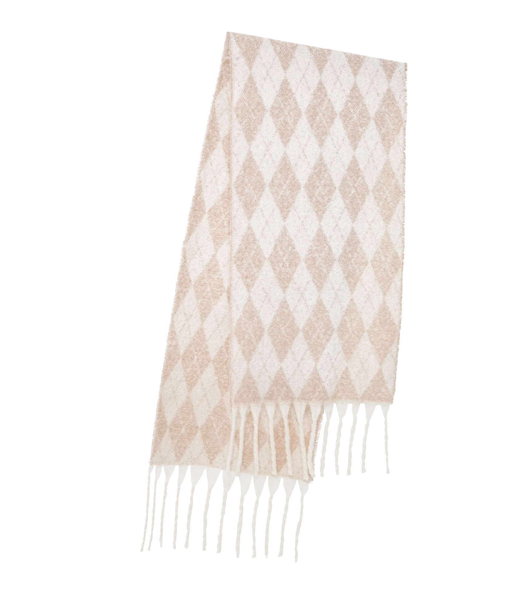 Supersoft Diamond Check Scarf - Image 2