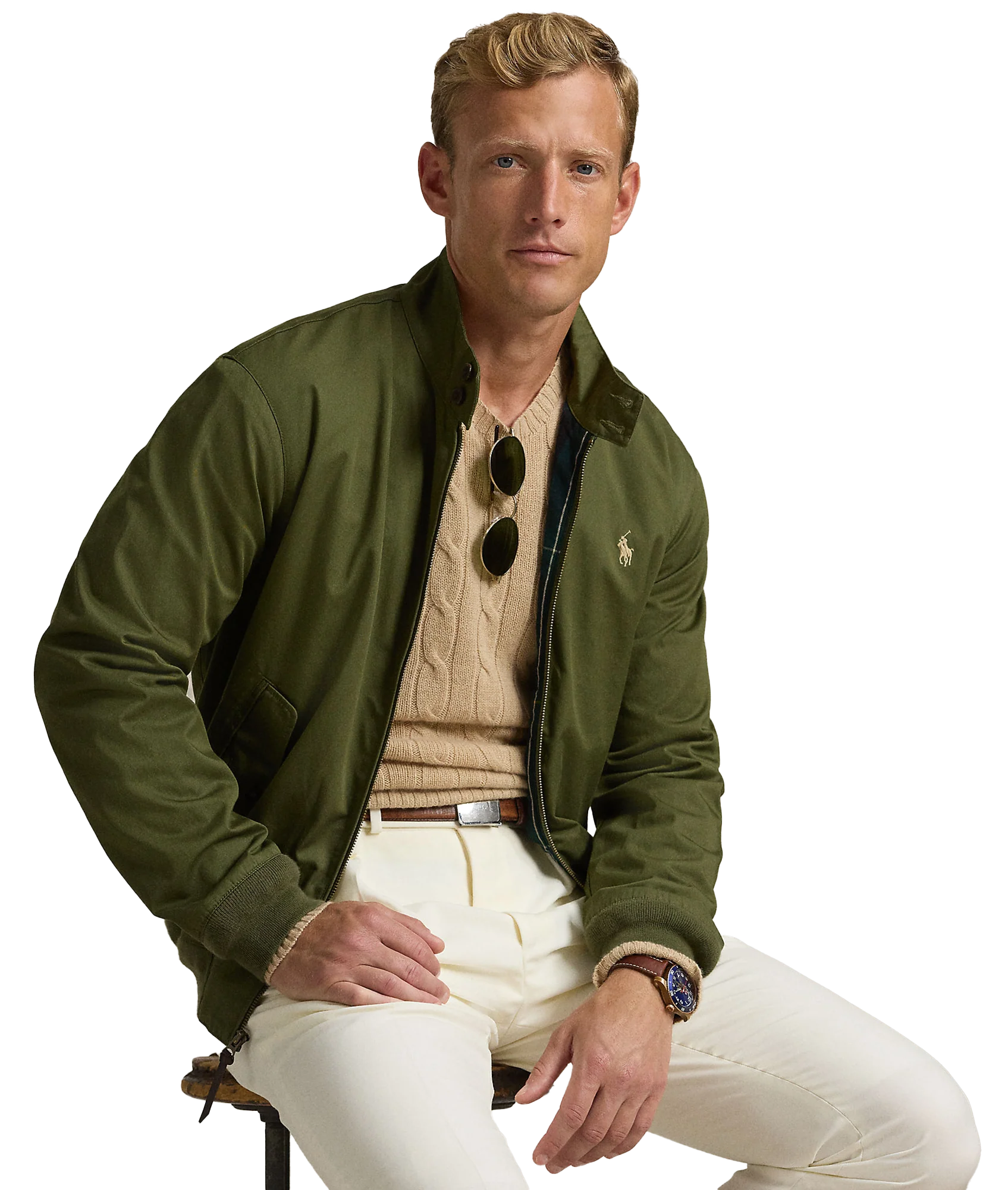 The Bedford Twill Jacket - Green - Image 6