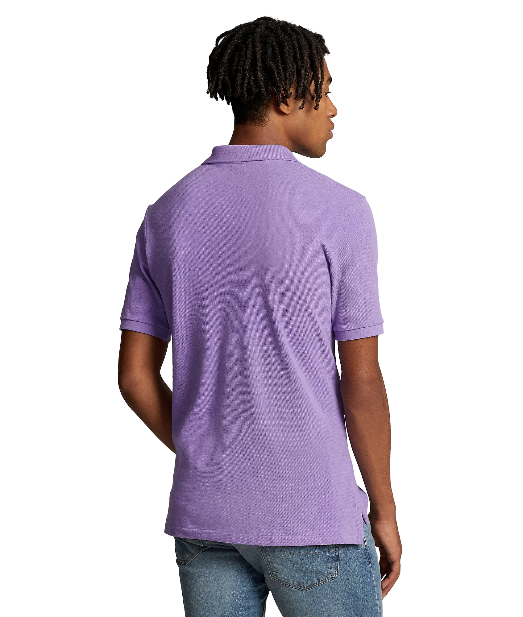 The Iconic Mesh Polo Shirt - Purple - Image 4