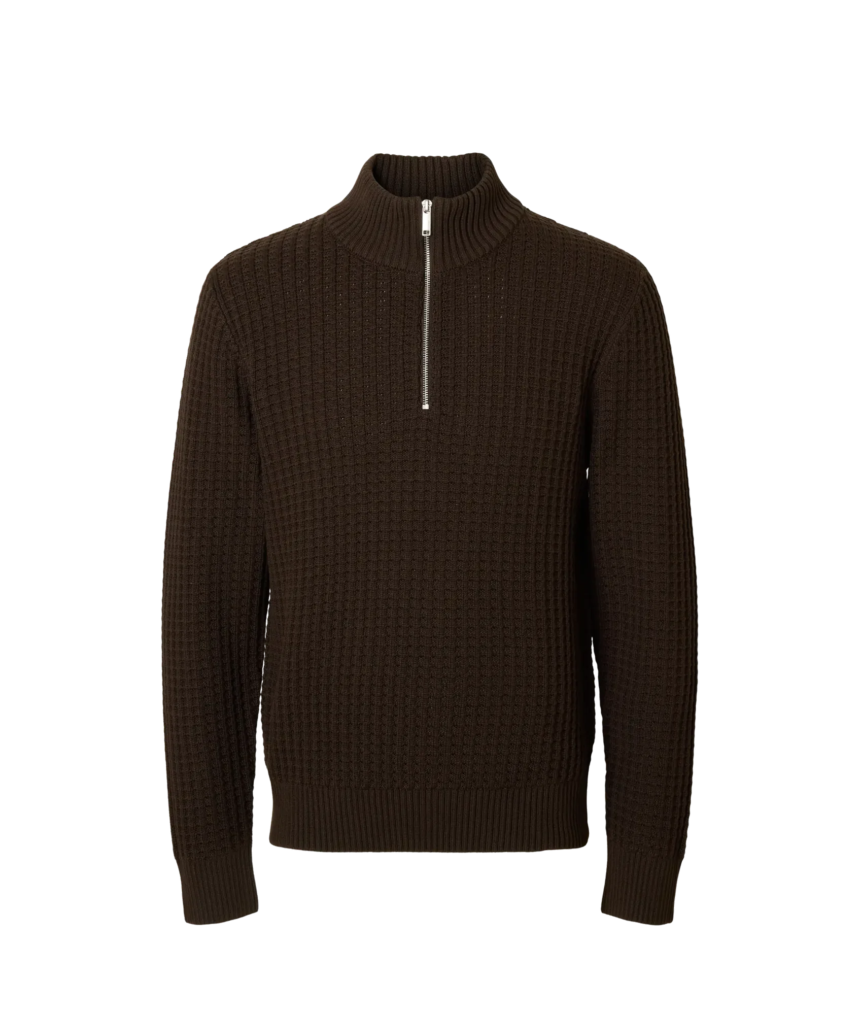 Tom Ls Knit Structure Half Zip - Delicioso
