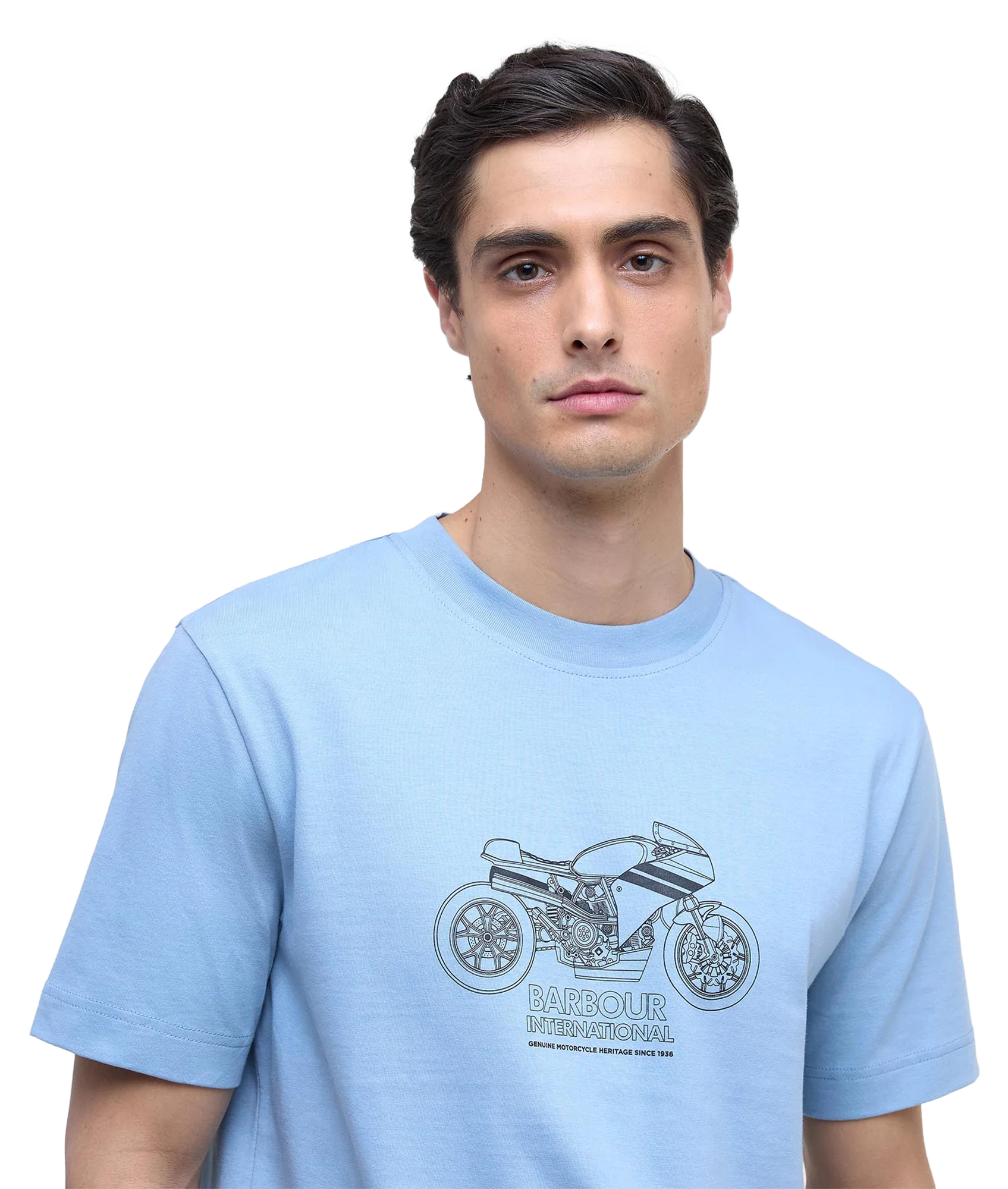 Topher Motorbike T-Shirt - Cool Blue - Image 4