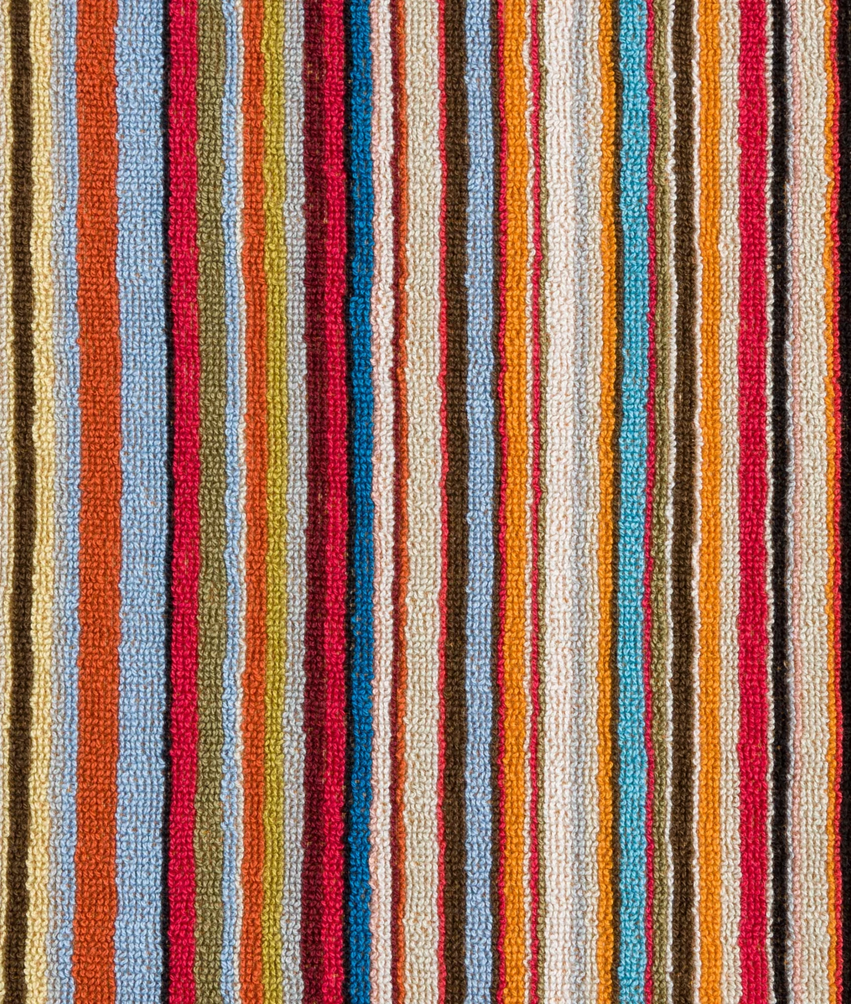 Towel Medium Sig Strp - Multi Coloured - Image 2