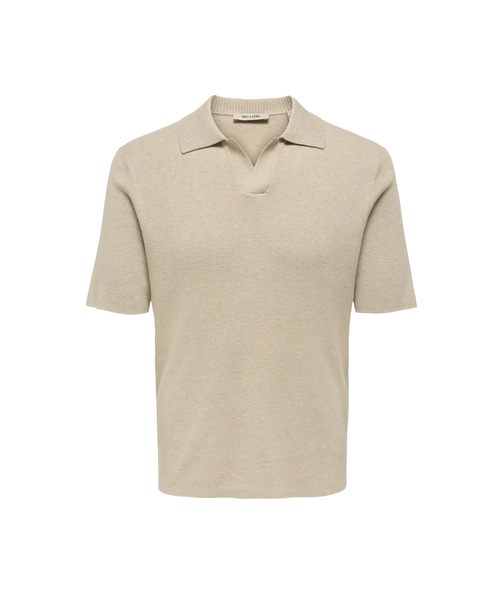 Travis Reg 12 Ss Mel Knit - Grey