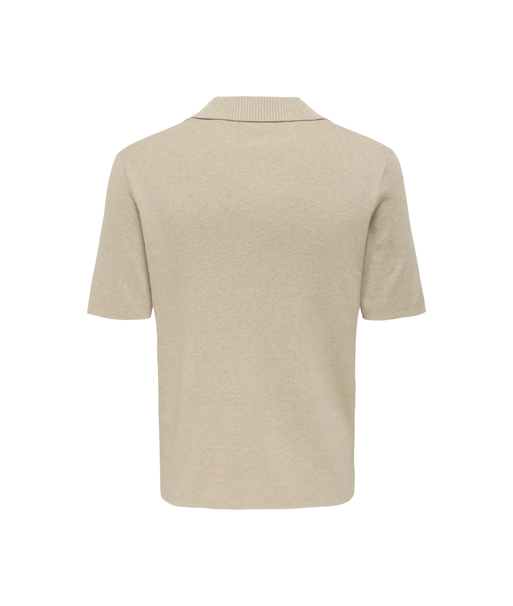 Travis Reg 12 Ss Mel Knit - Grey - Image 2