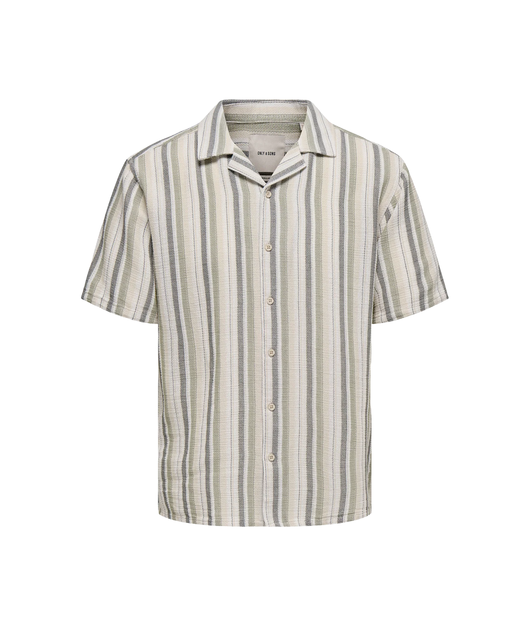 Trev Life Reg Stripe Ss Shirt - Green