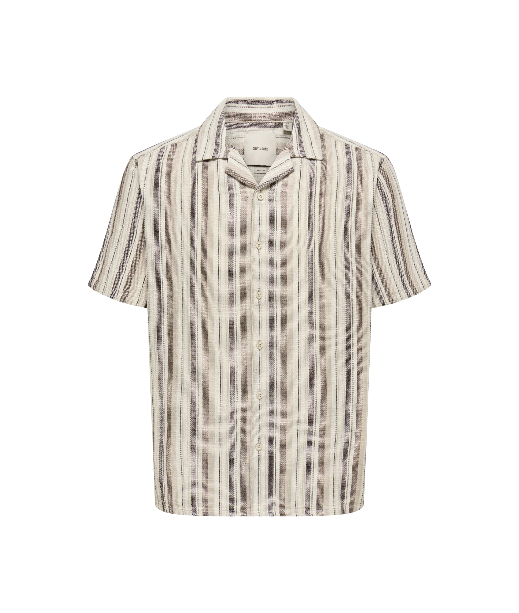 Trev Life Reg Stripe Ss Shirt - White