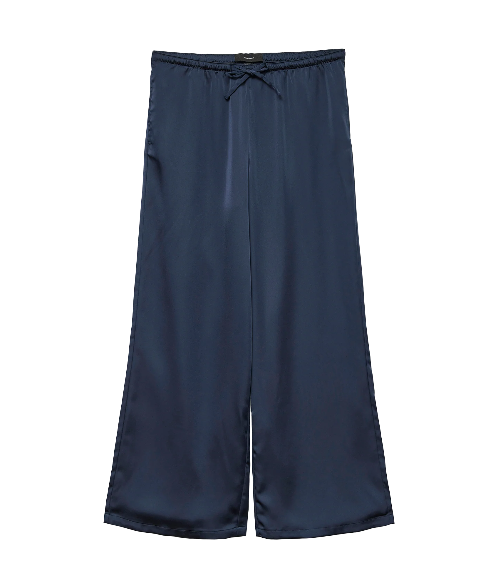 Tricia Wide Satin Pant - Navy