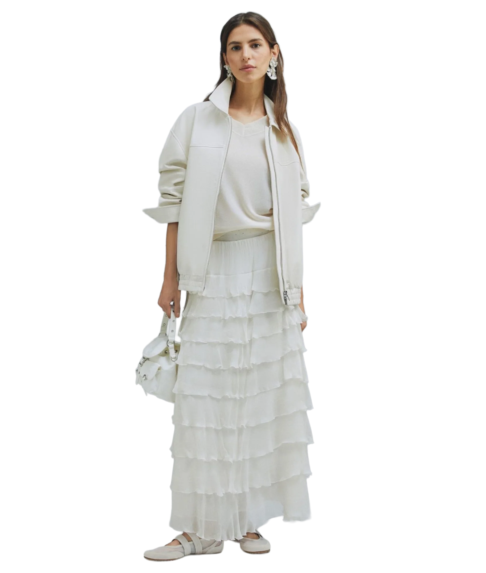 Tritone Skirt - Wool White - Image 2