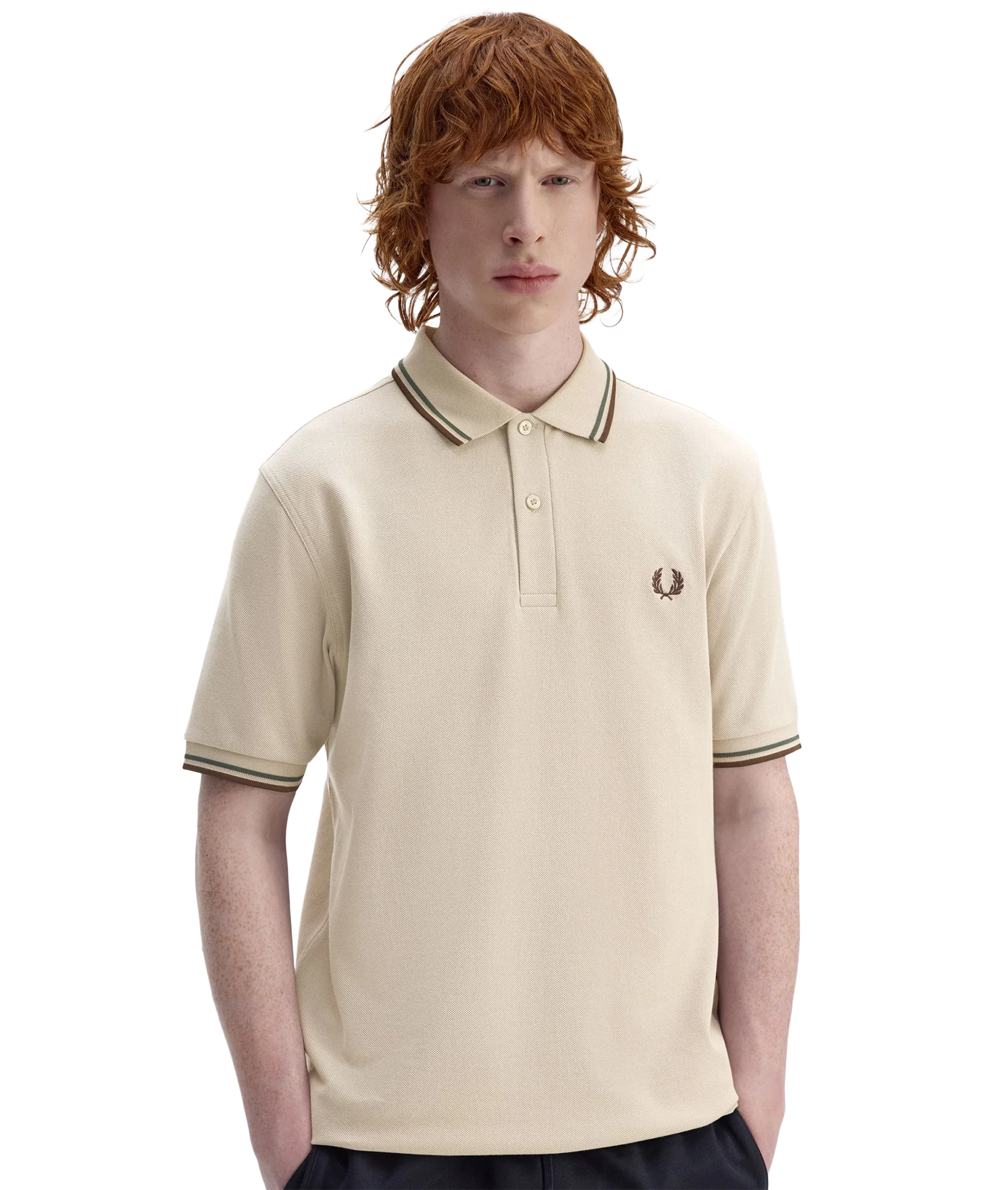Twin Tipped Fred Perry Shirt - Wrmot/Crtgr/Btob - Image 4