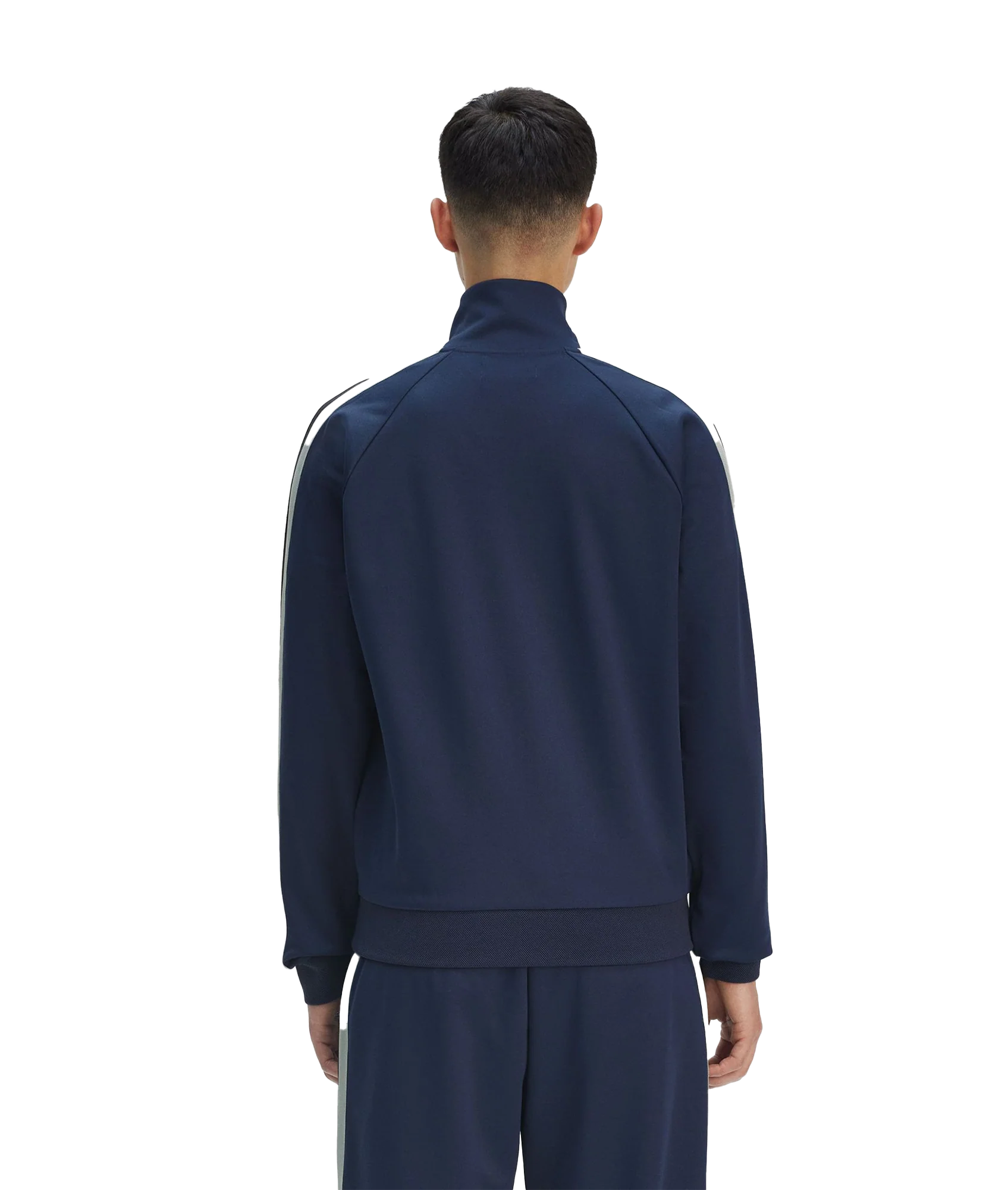 Two Colour Tape Track Jacket - Navy - Image 5