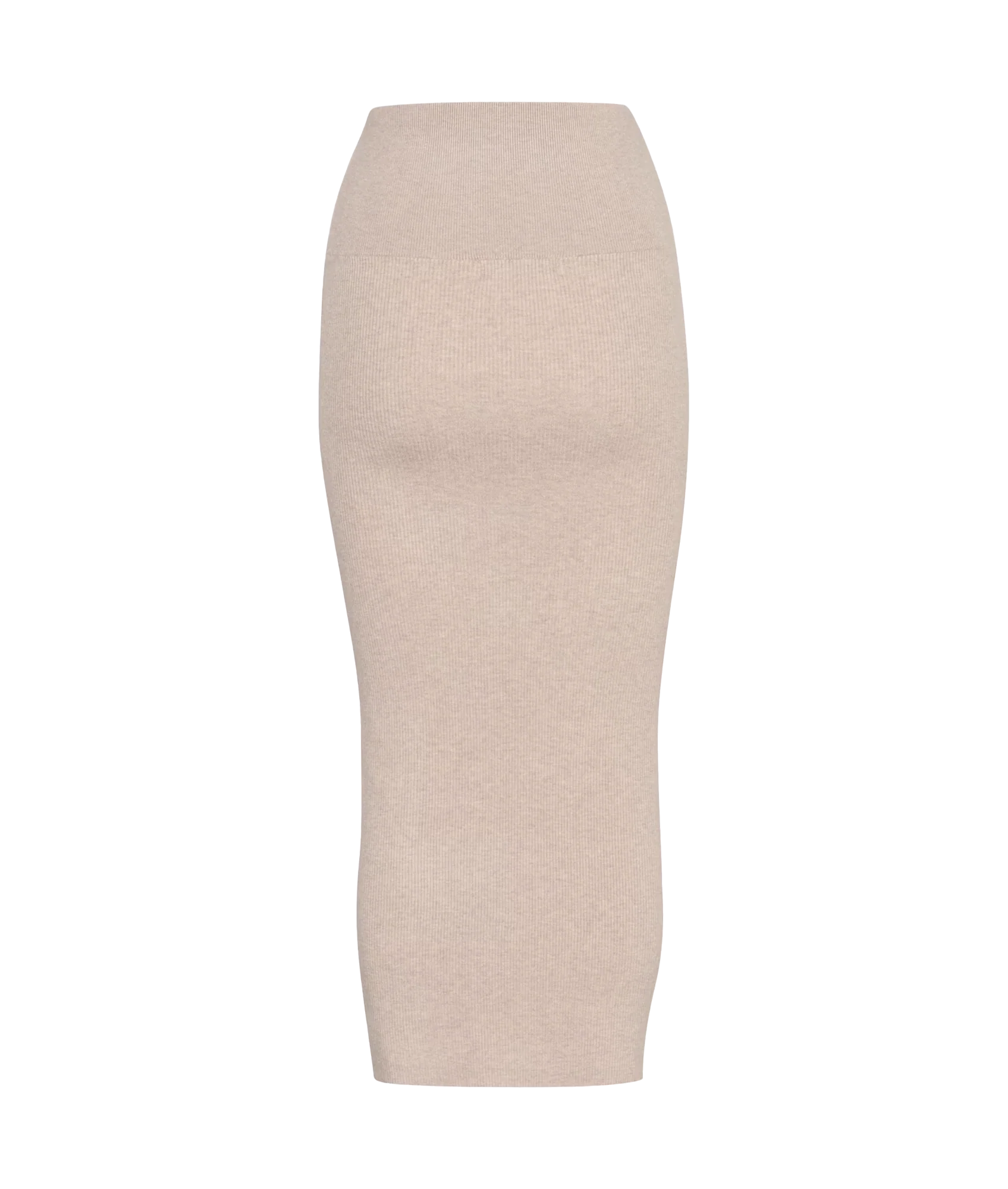Udelia Rib Skirt - Beige - Image 2