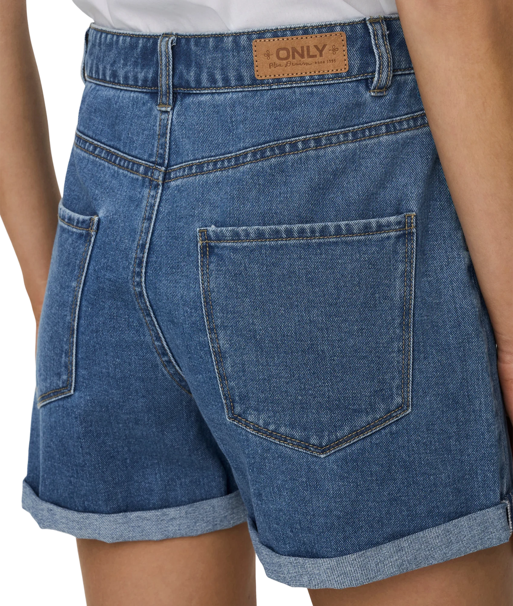 Vega Hw Mom Dnm Shorts - Blue - Image 2