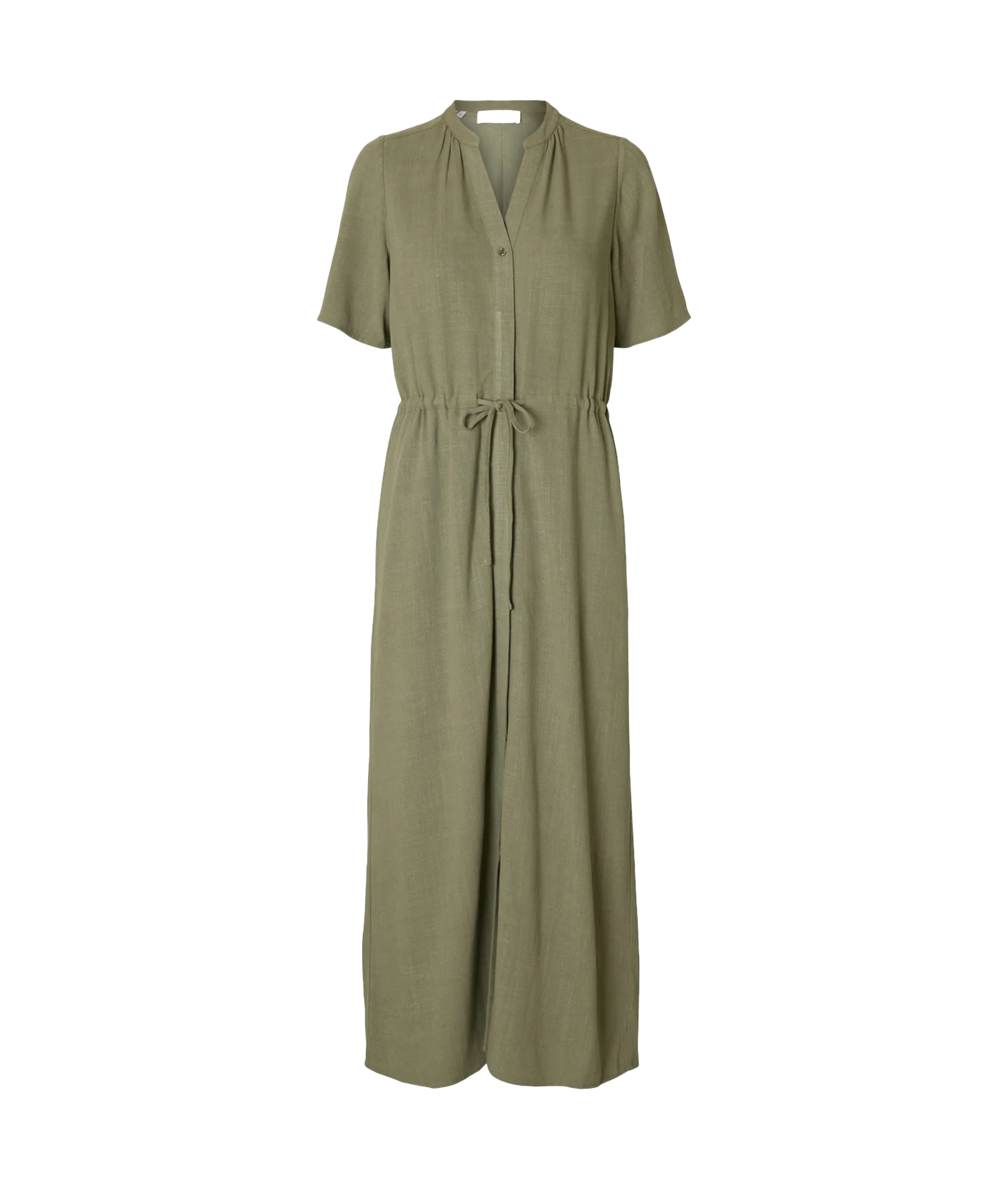 Viva-Damina Ss Ankle Sun Dress - Green