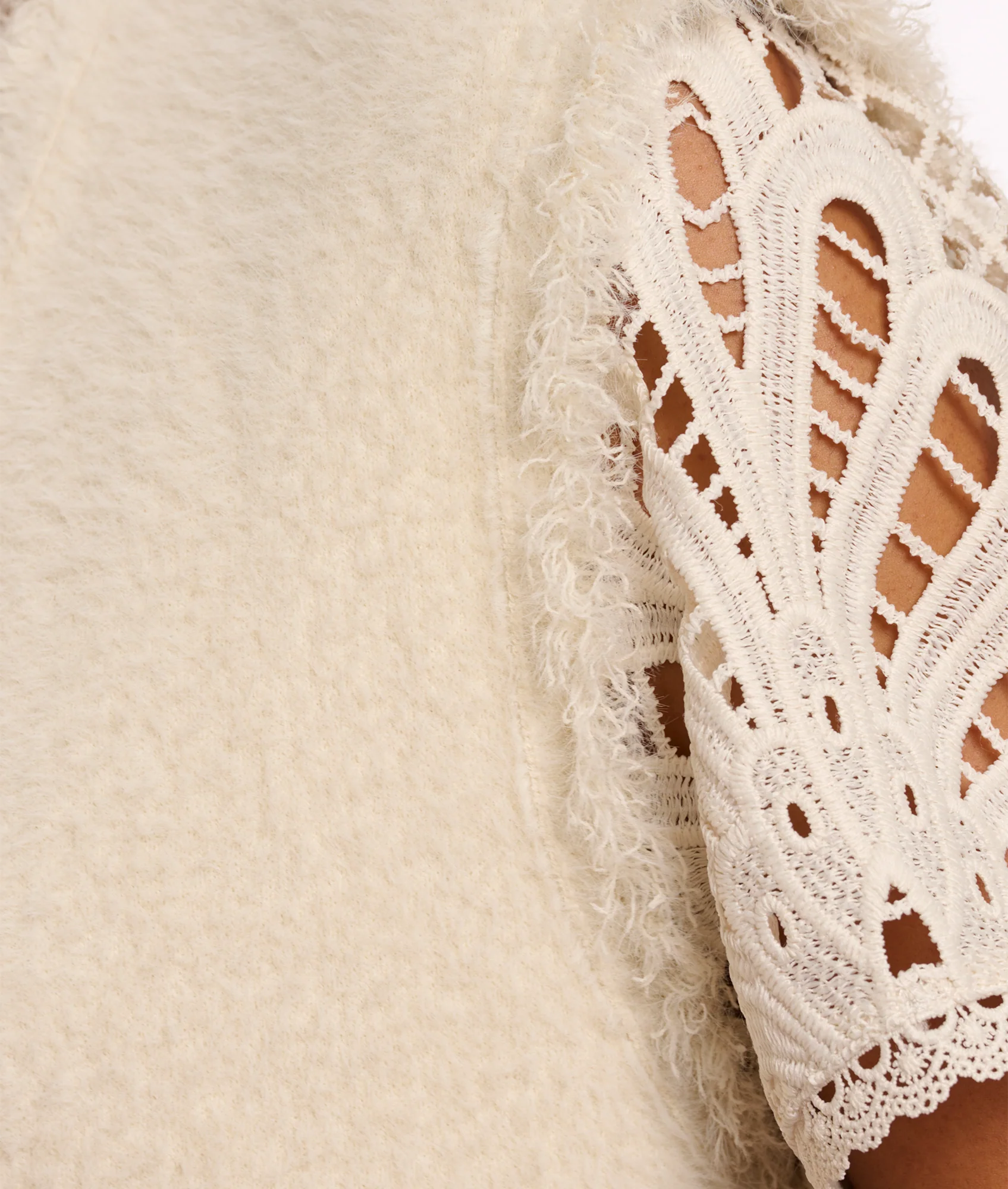 Waistcoat With Fringe Detail - Birch - Image 2
