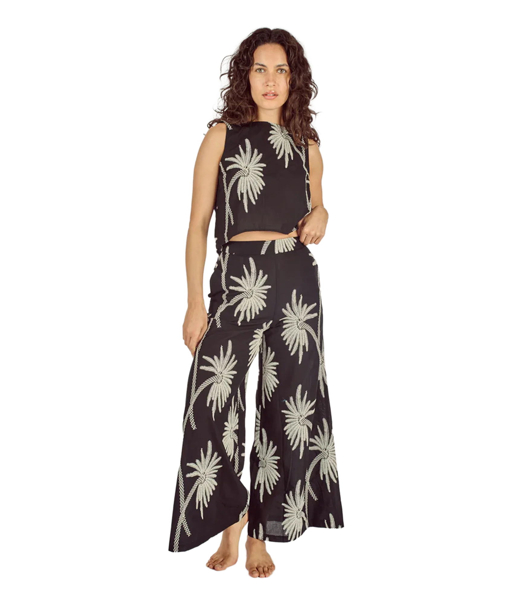 Wide Boy Trousers - Black - Image 3