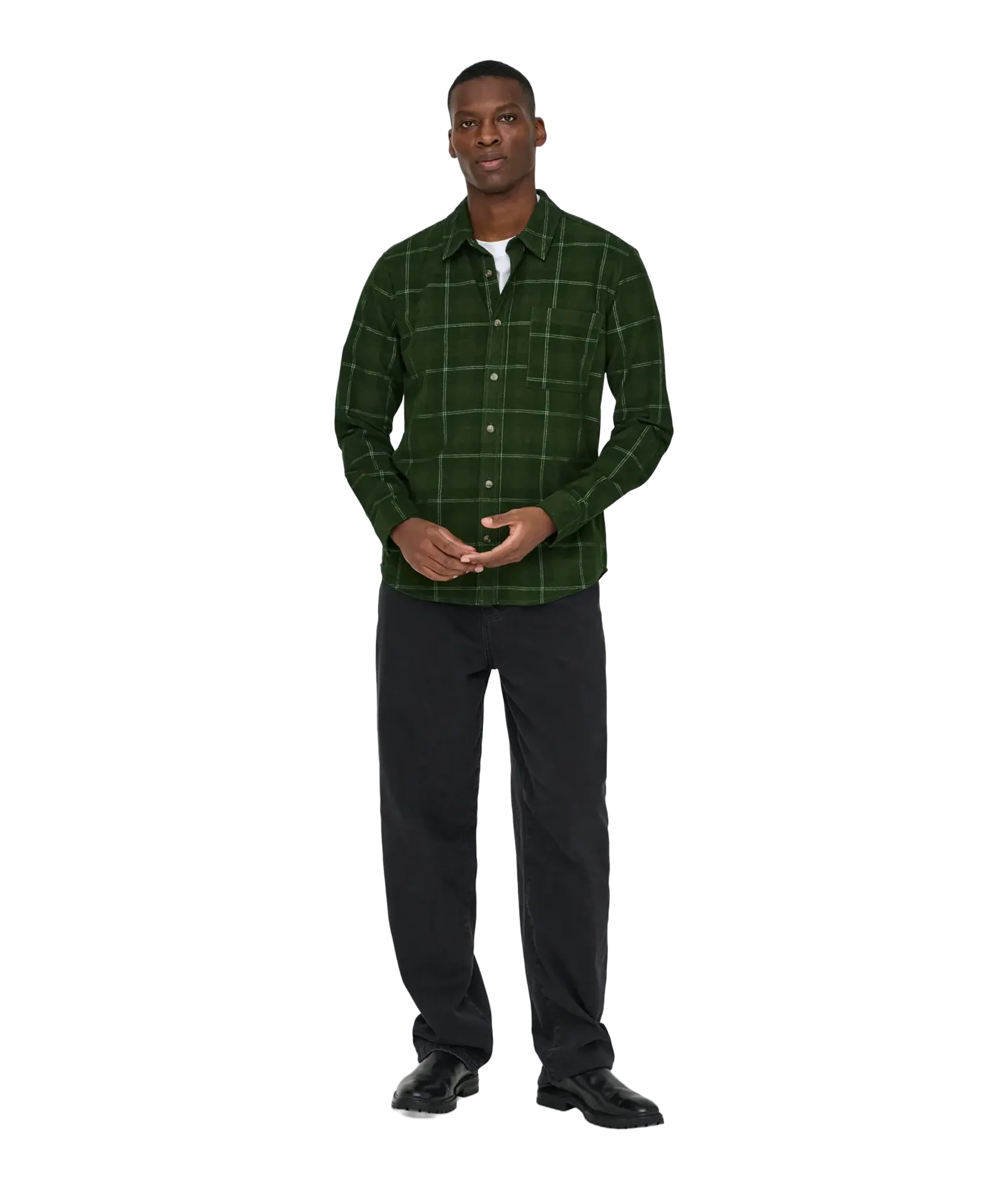 William Cord Ls Shirt - Green - Image 5