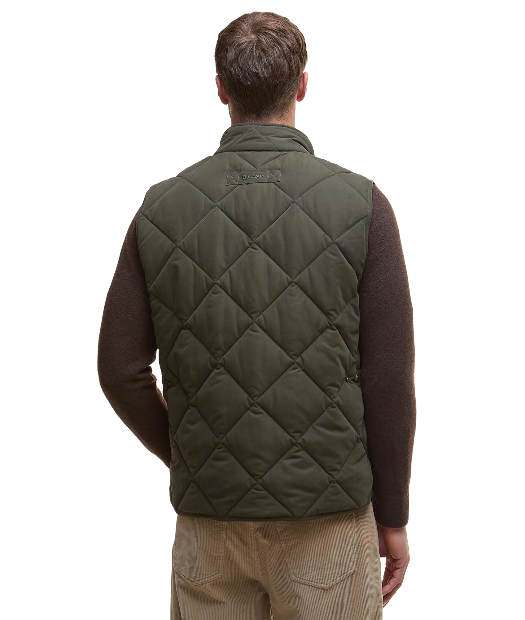 Winter Lowerdale Quilted Gilet - Dark Olive - Image 3
