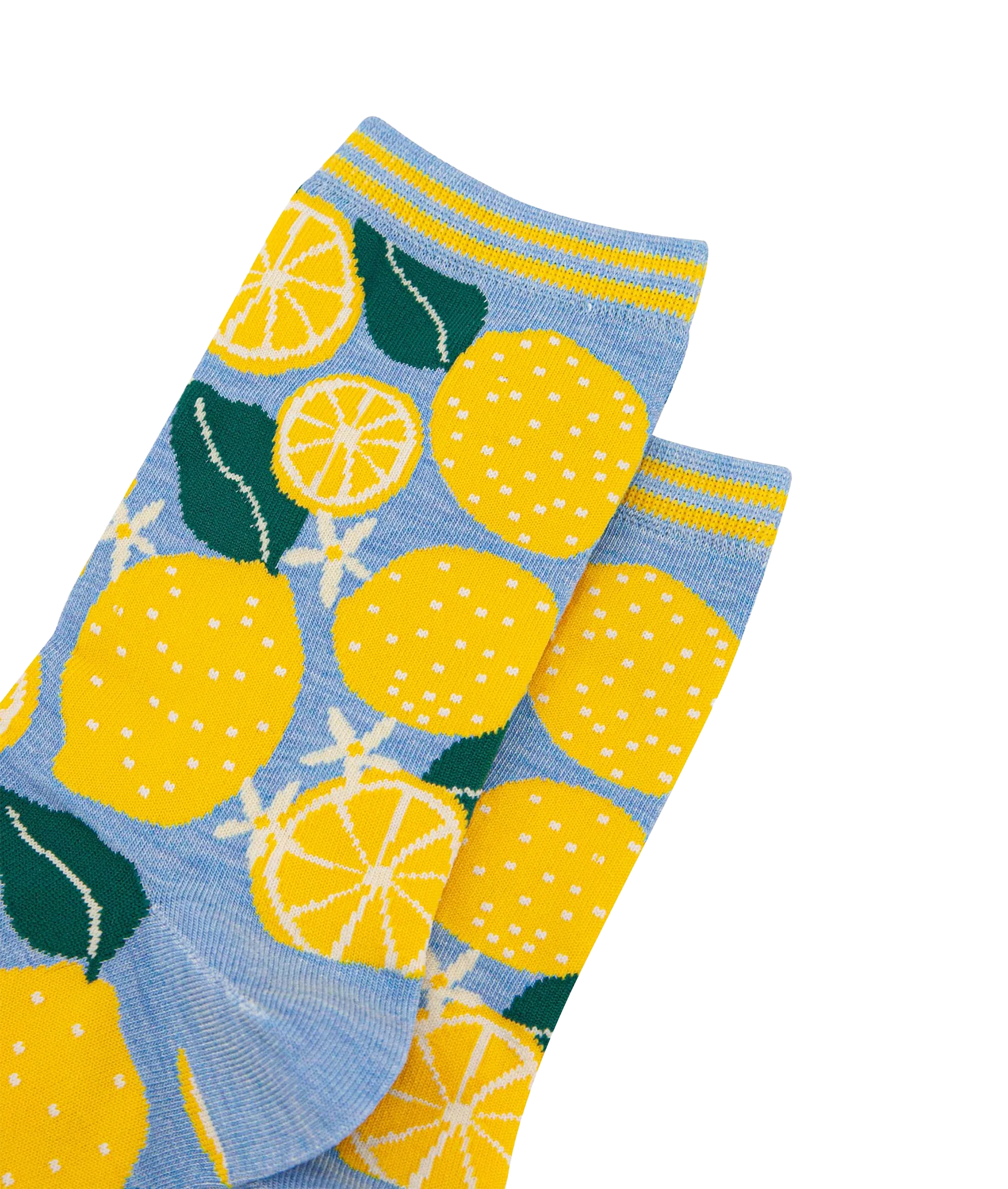 Women's Bamboo Socks Lemons Tree - Blue - Image 2