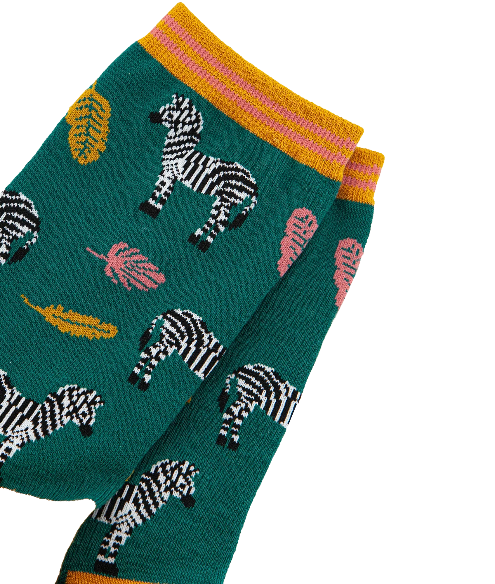 Women's Bamboo Socks Zebra - Green - Image 4