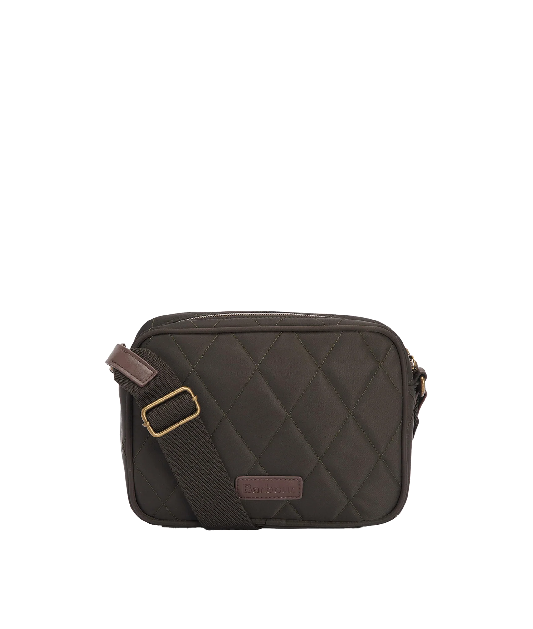 Quilted Cross Body Bag - Green