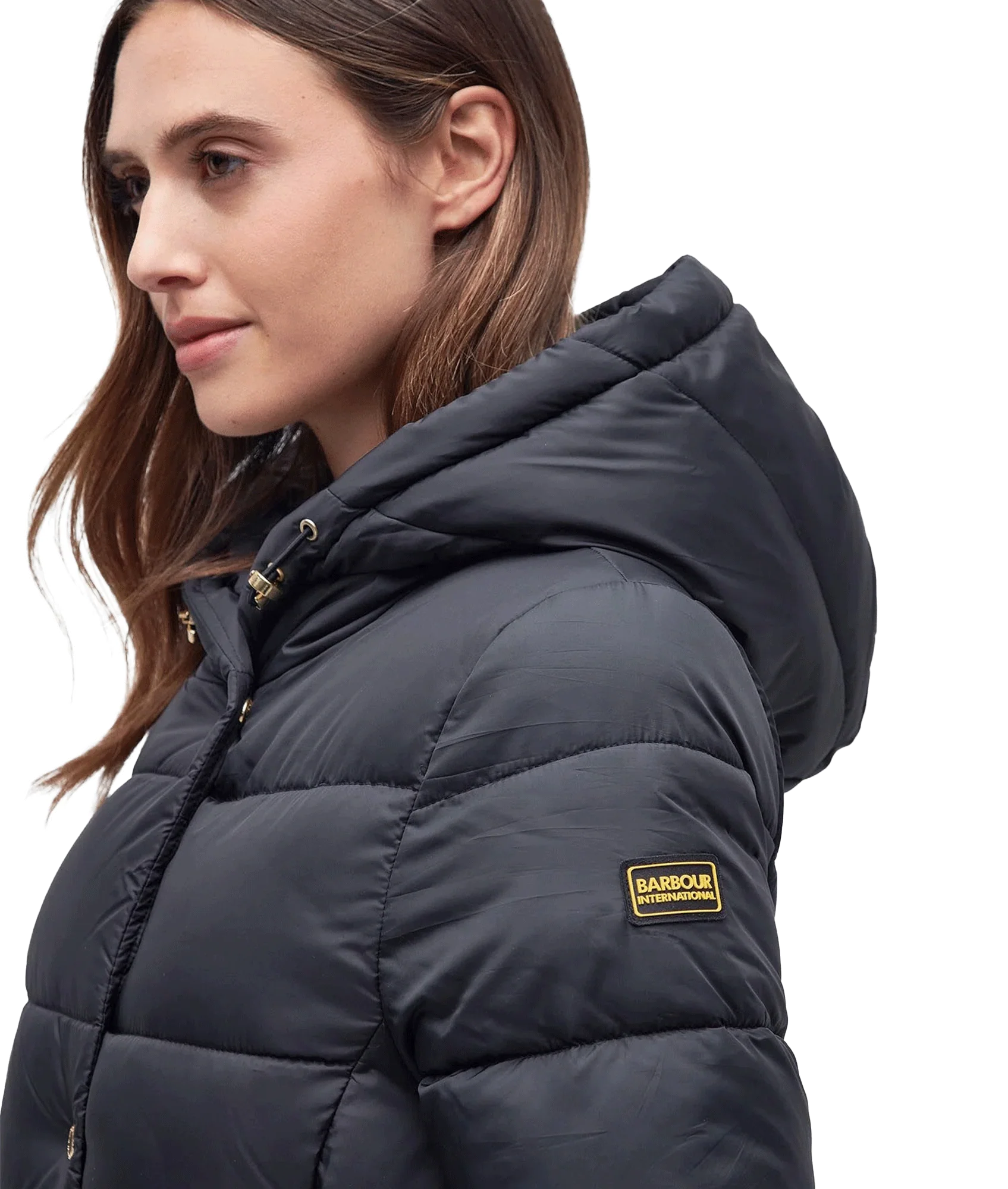 Track Line Quilted Jacket - Black - Image 6
