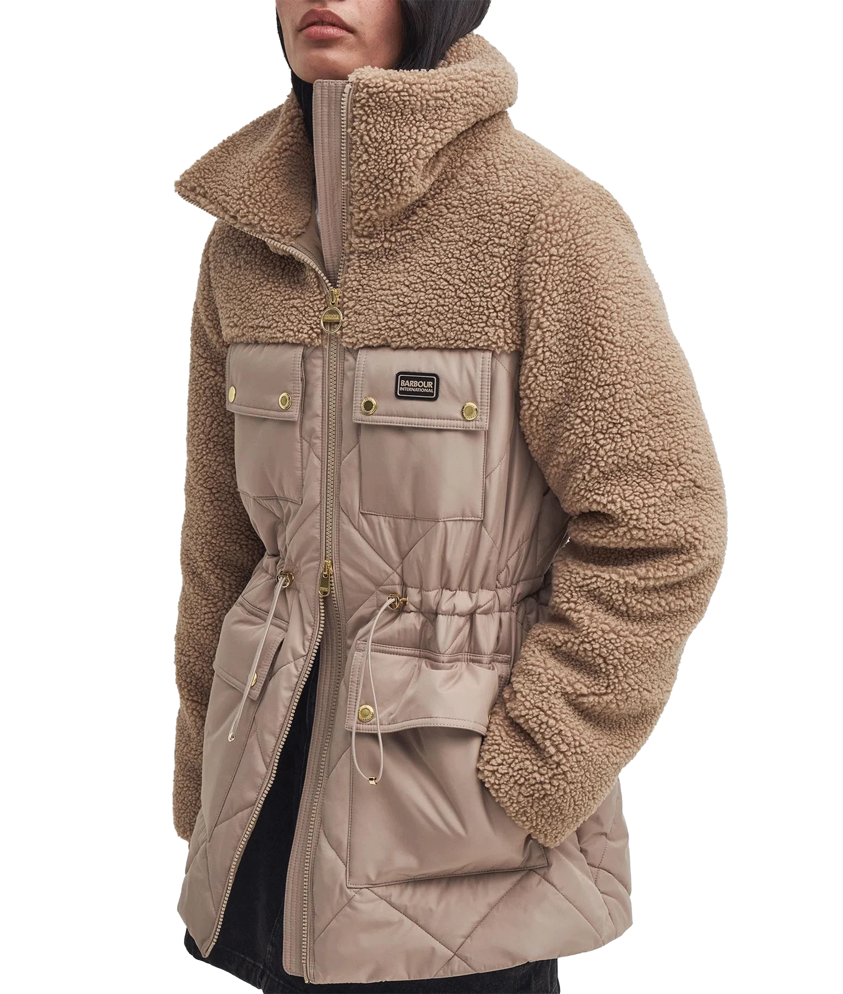 Jemison Quilted Jacket - Beige - Image 4