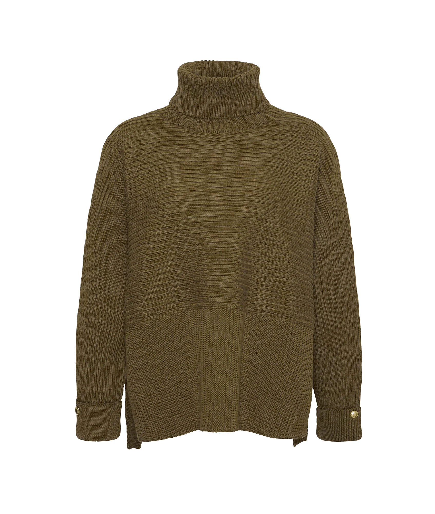 Roberta Roll Neck Jumper - Green
