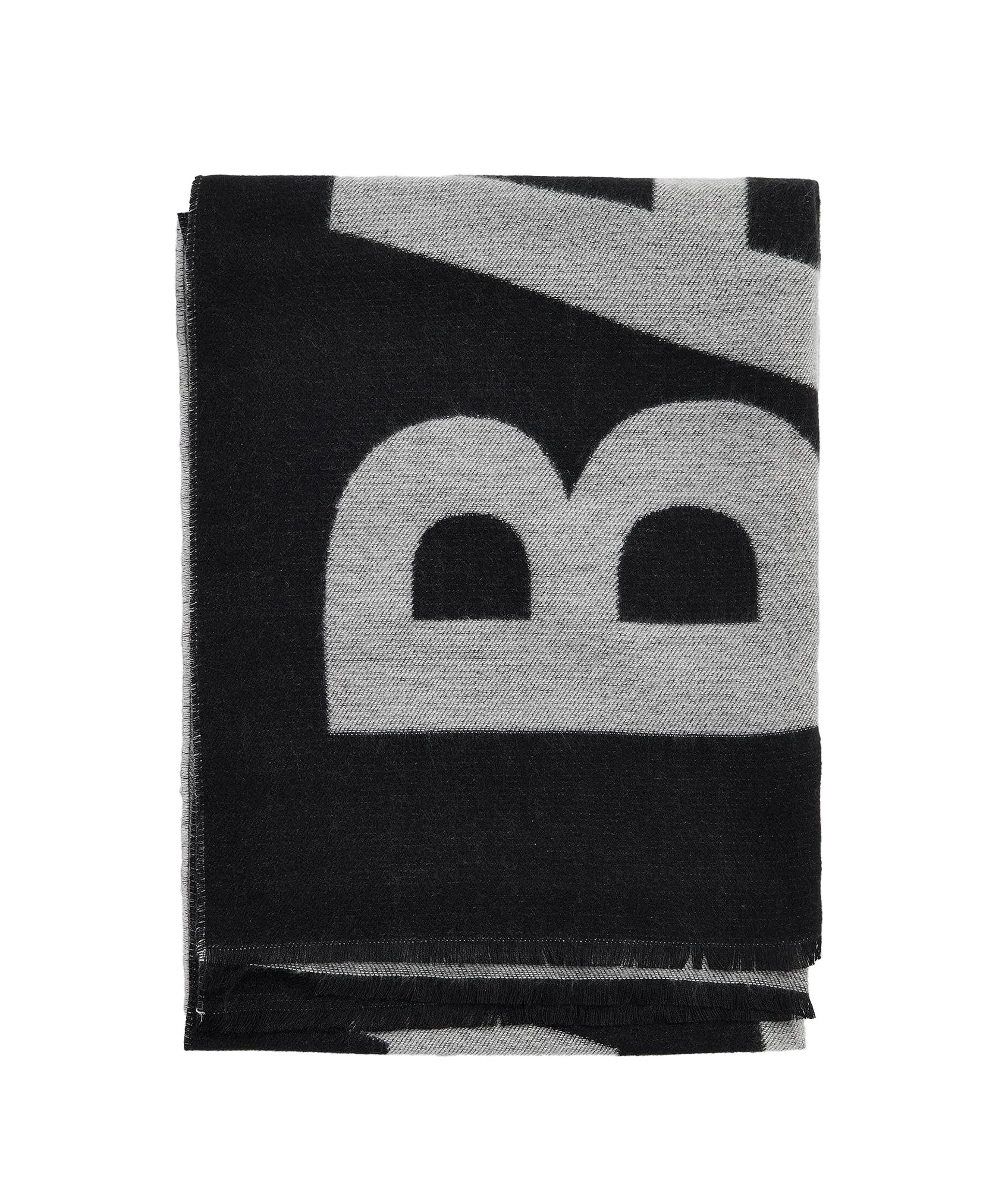 Milla Logo Wrap Scarf - Black - Image 3