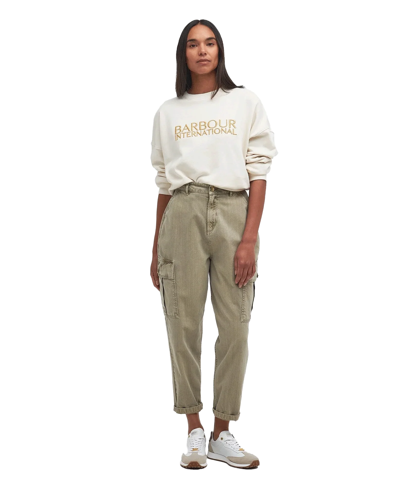 Carla Logo Sweatshirt - Cream - Image 3