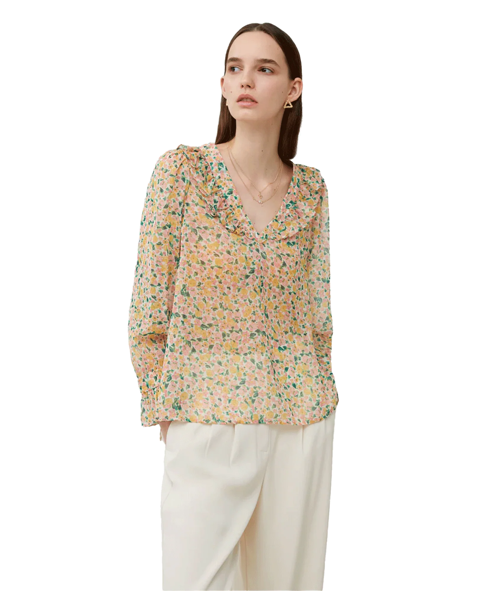 Aleezia Hallie Crinkle Shirt - Multi - Image 2