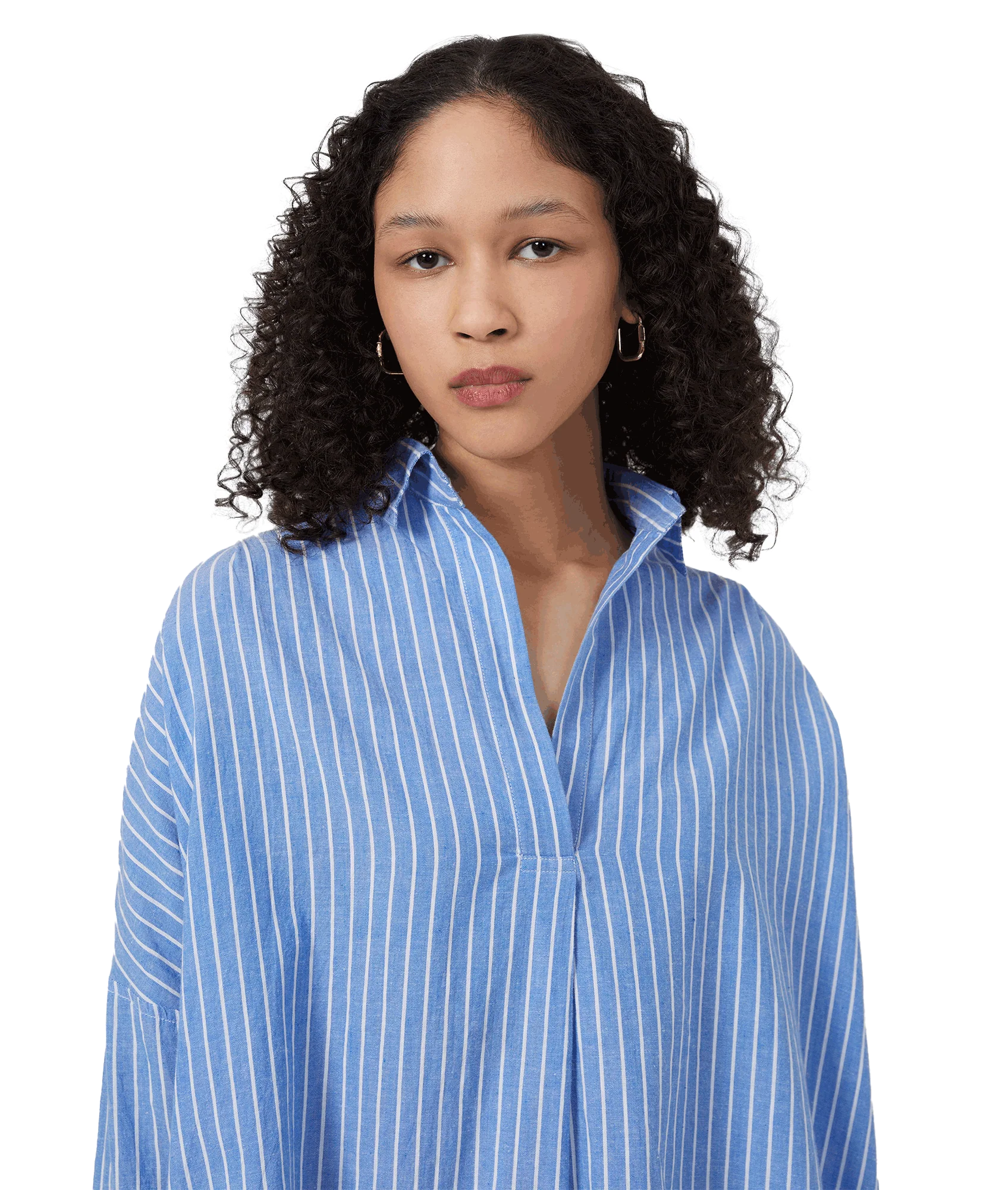 Rhodes Wider Stripe Popover - Blue - Image 3
