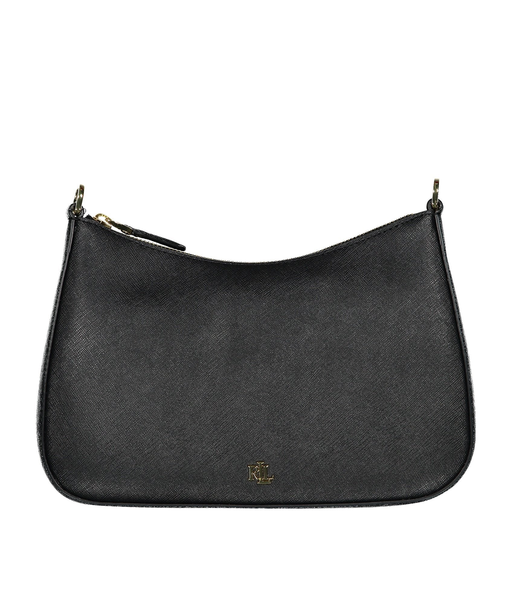 Crosshatch Leather Medium Danni Bag - Black - Image 2