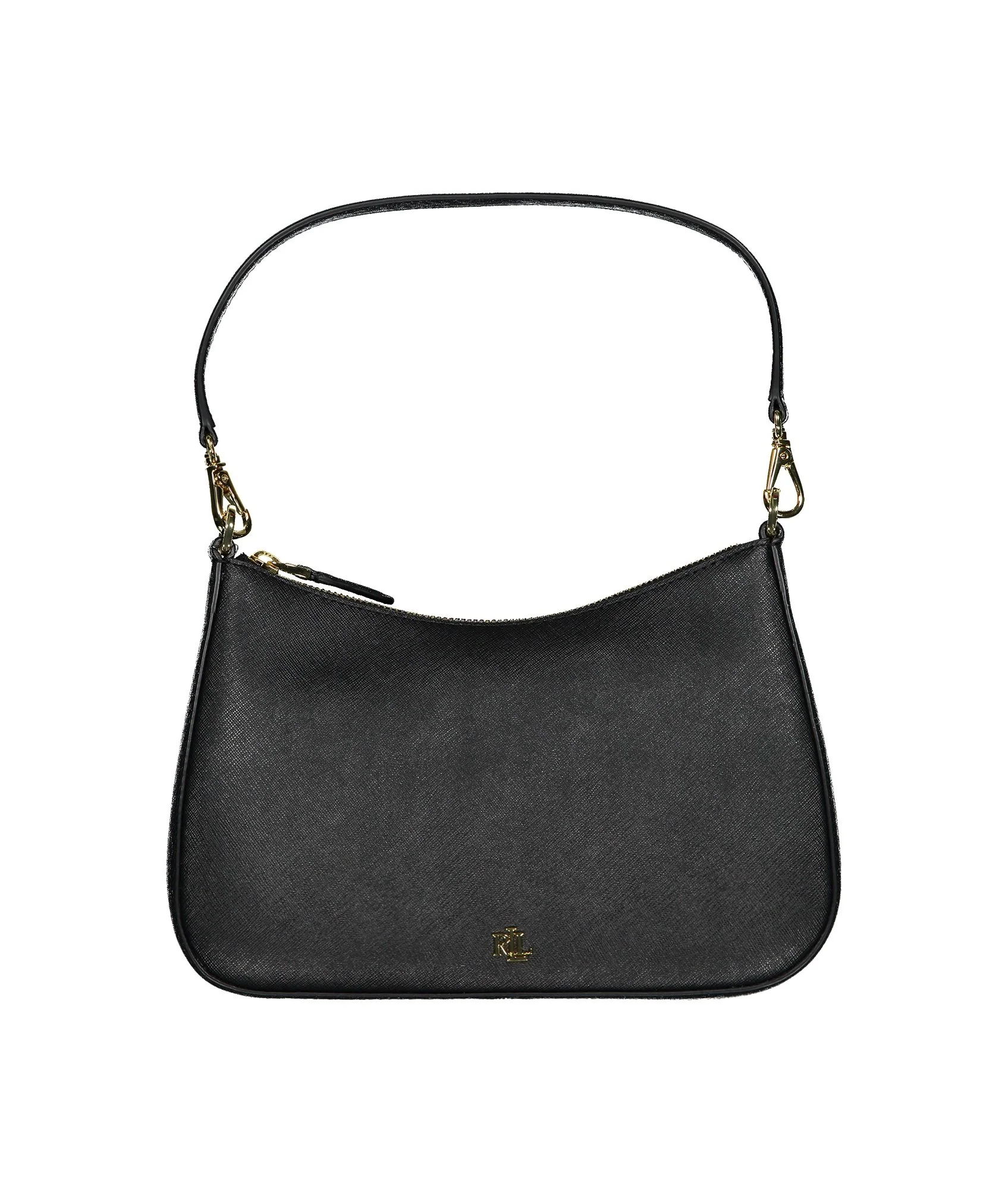 Crosshatch Leather Medium Danni Bag - Black - Image 3