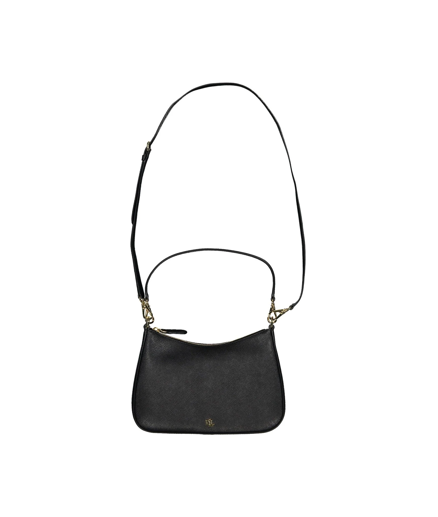 Crosshatch Leather Medium Danni Bag - Black - Image 4