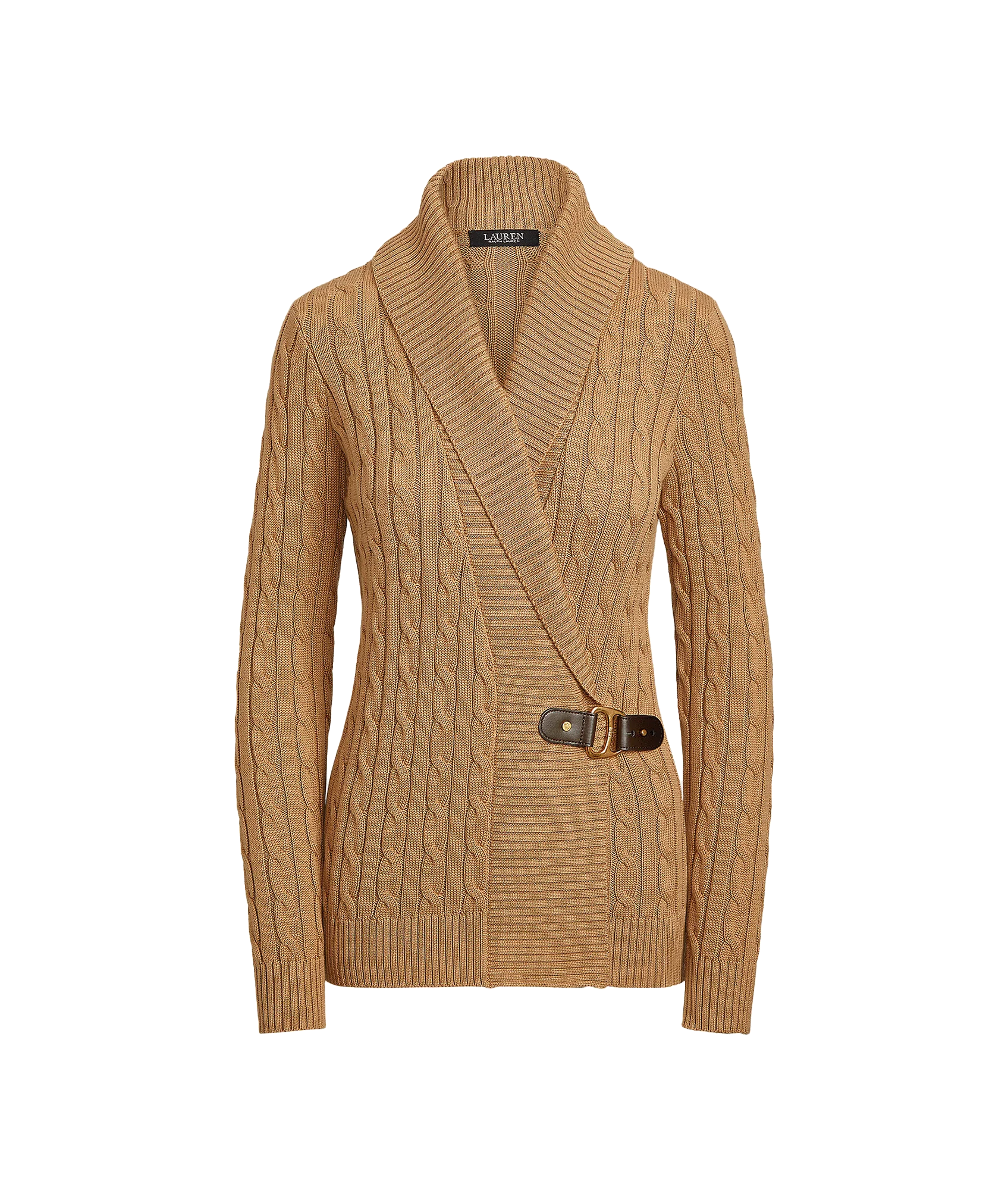 Buckled Cotton Sweater - Brown