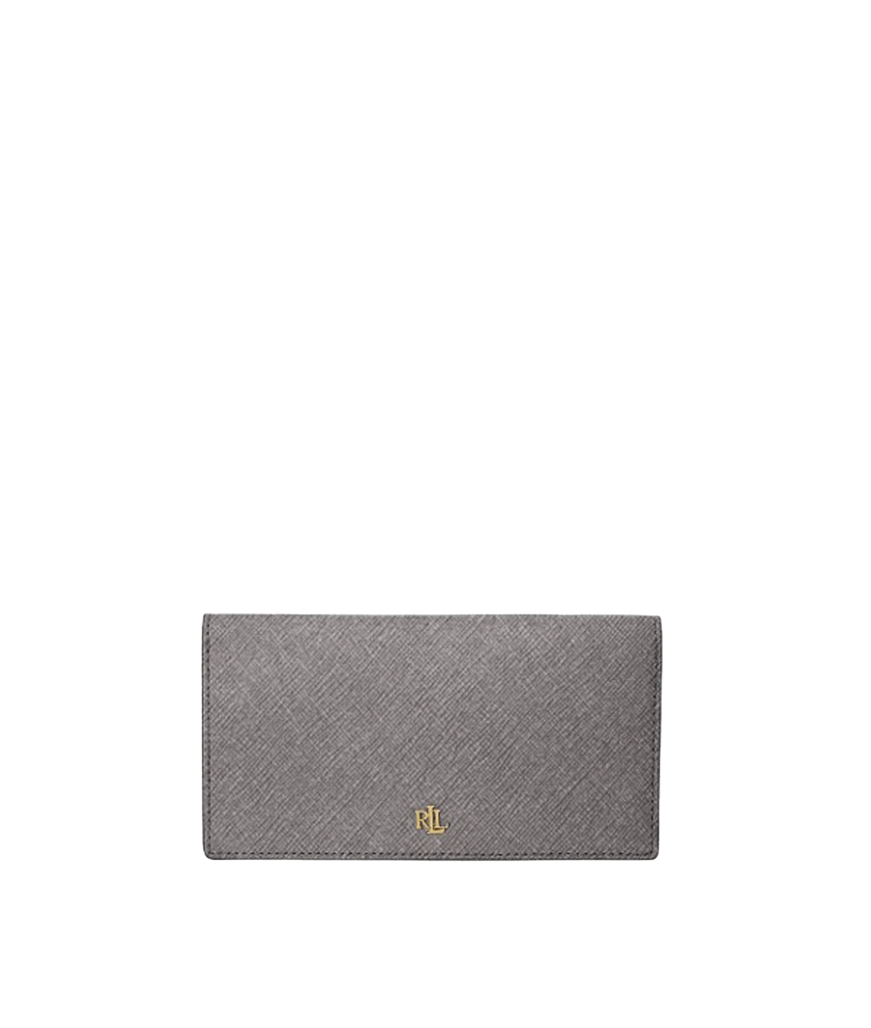 Crosshatch Leather Slim Wallet - Silver - Image 4