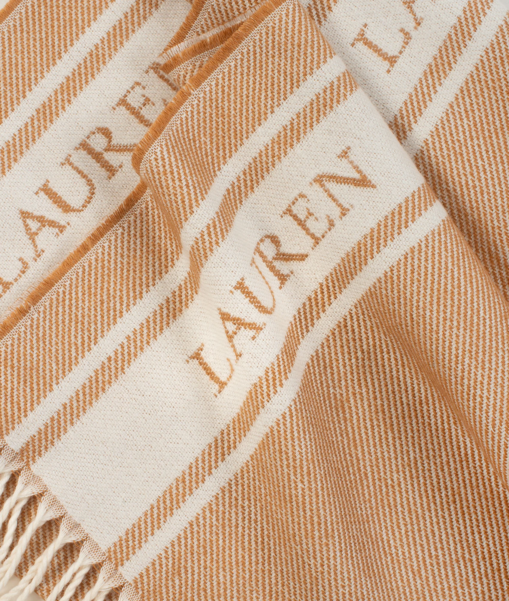 Two-tone Logo Jacquard Scarf - Beige - Image 6