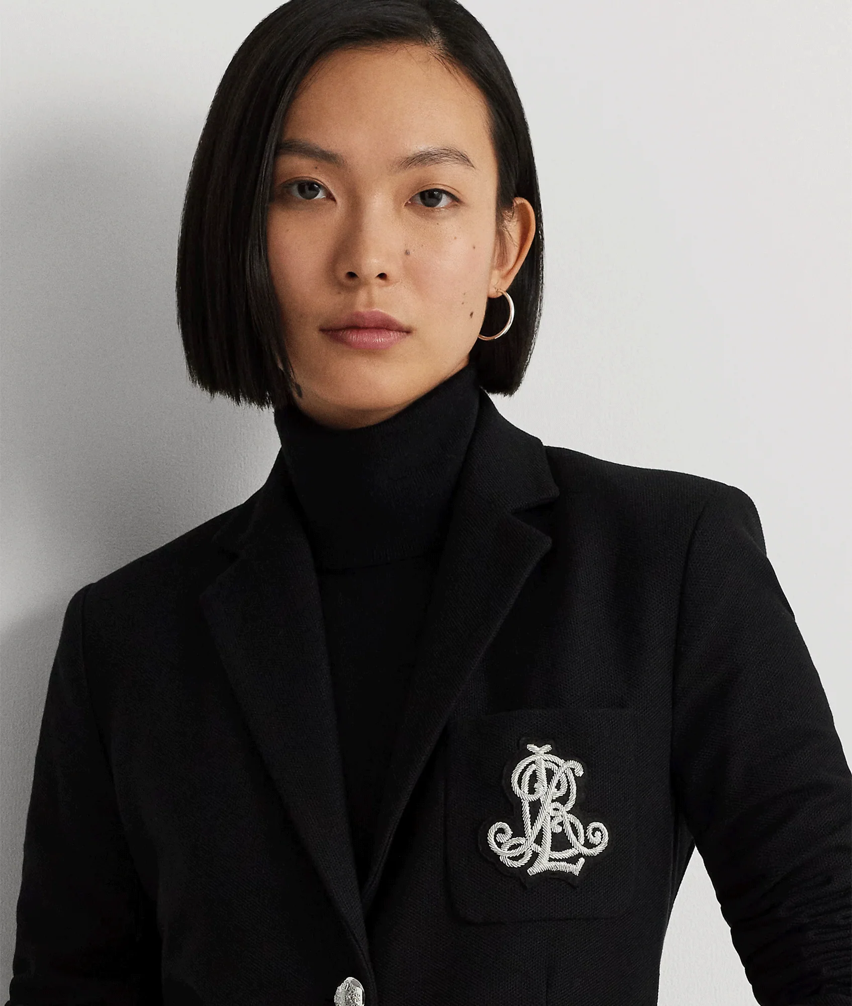 Bullion Jacquard Blazer - Black - Image 4