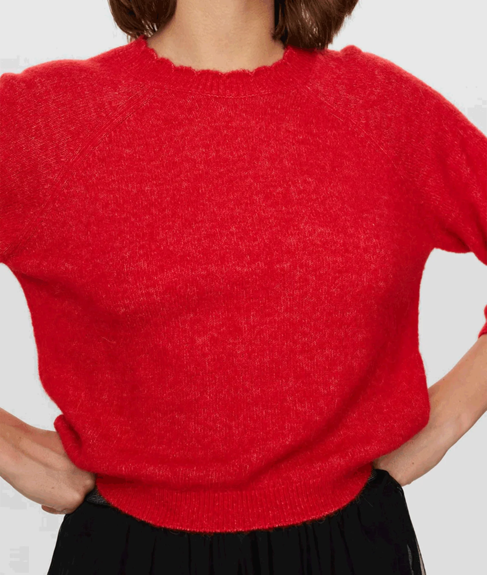 Nuriette Selma Pullover - Red - Image 3