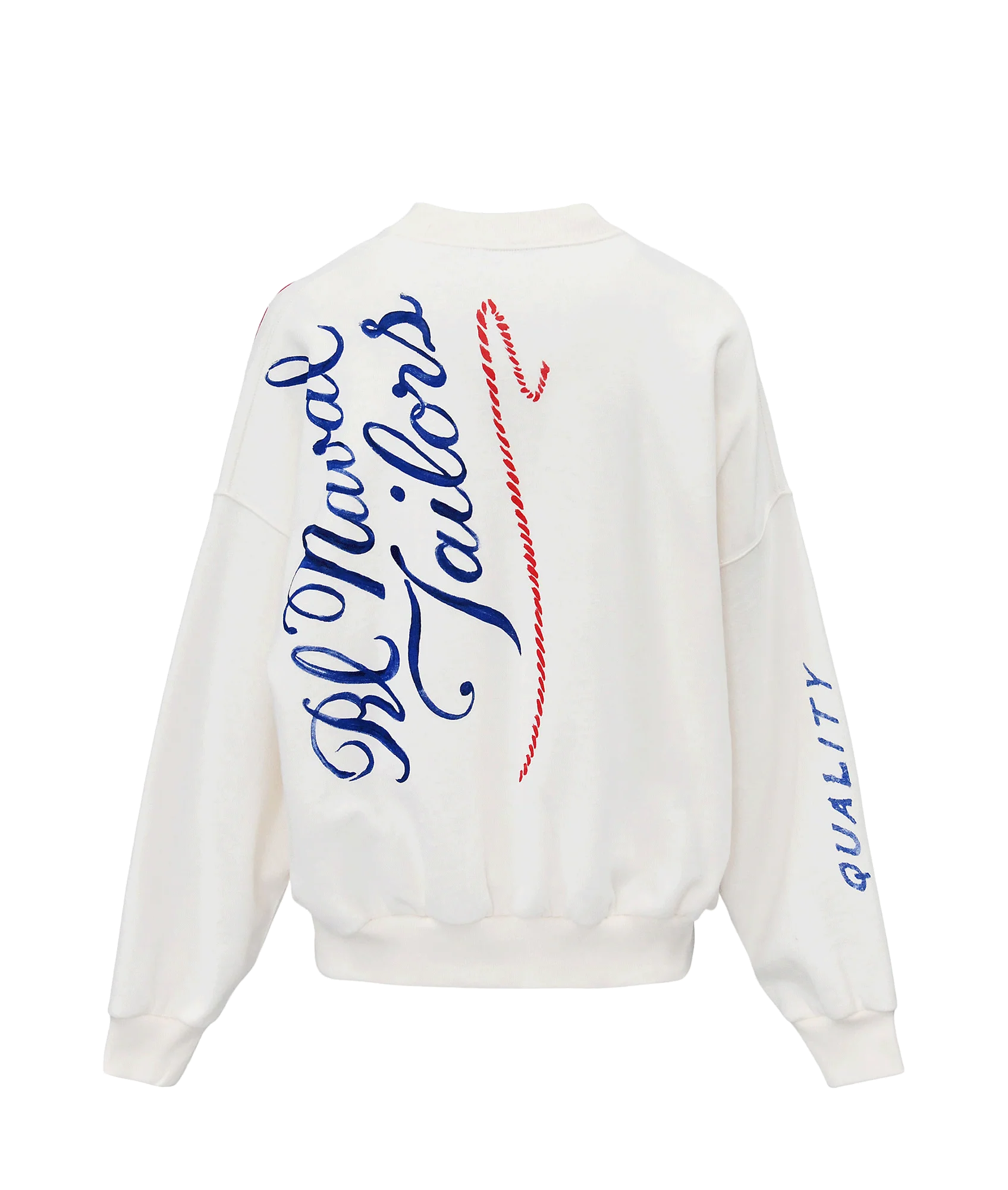 Nautical Logo Fleece Crewneck - White - Image 2