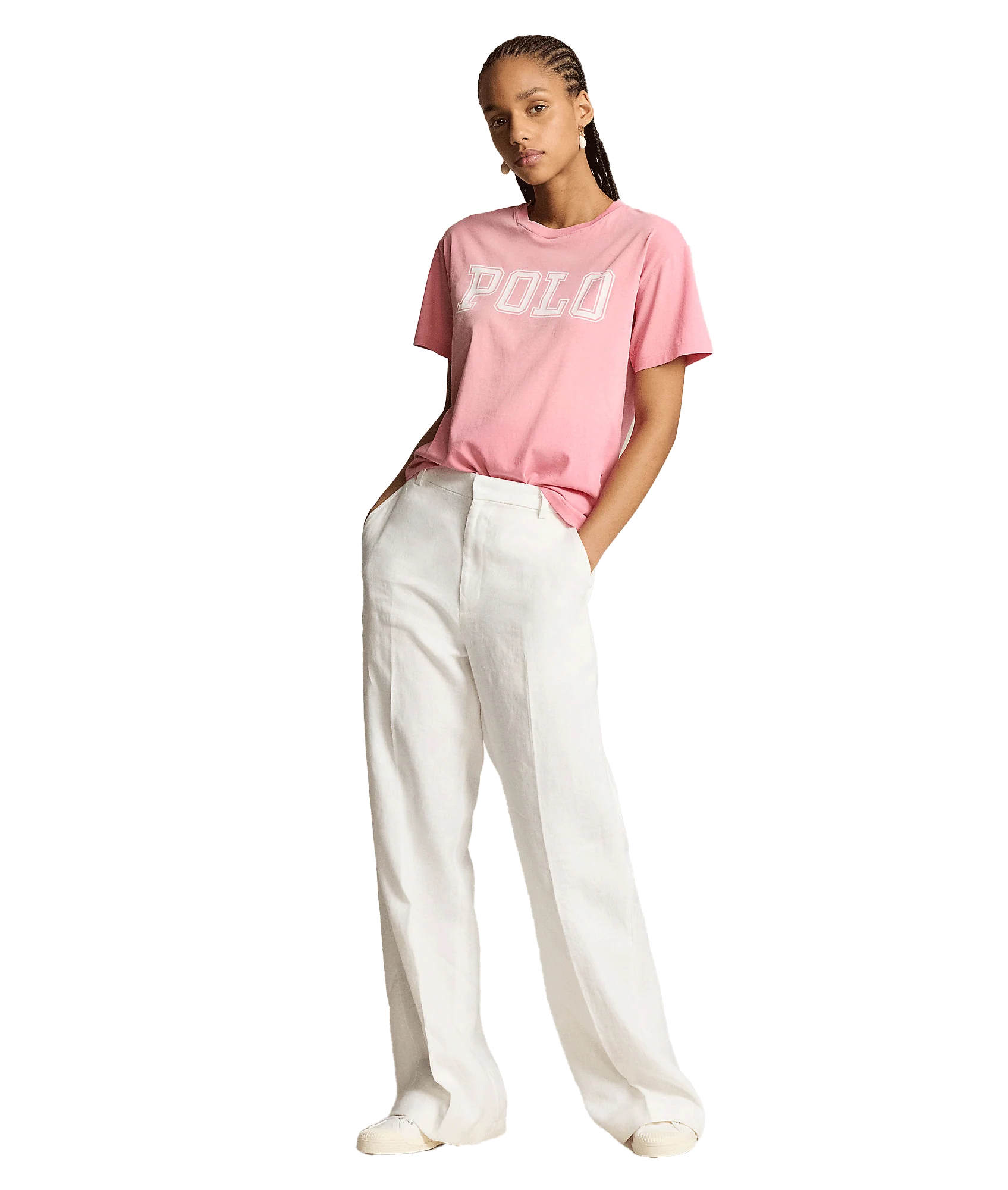 Logo Jersey Crewneck Tee - Pink - Image 2