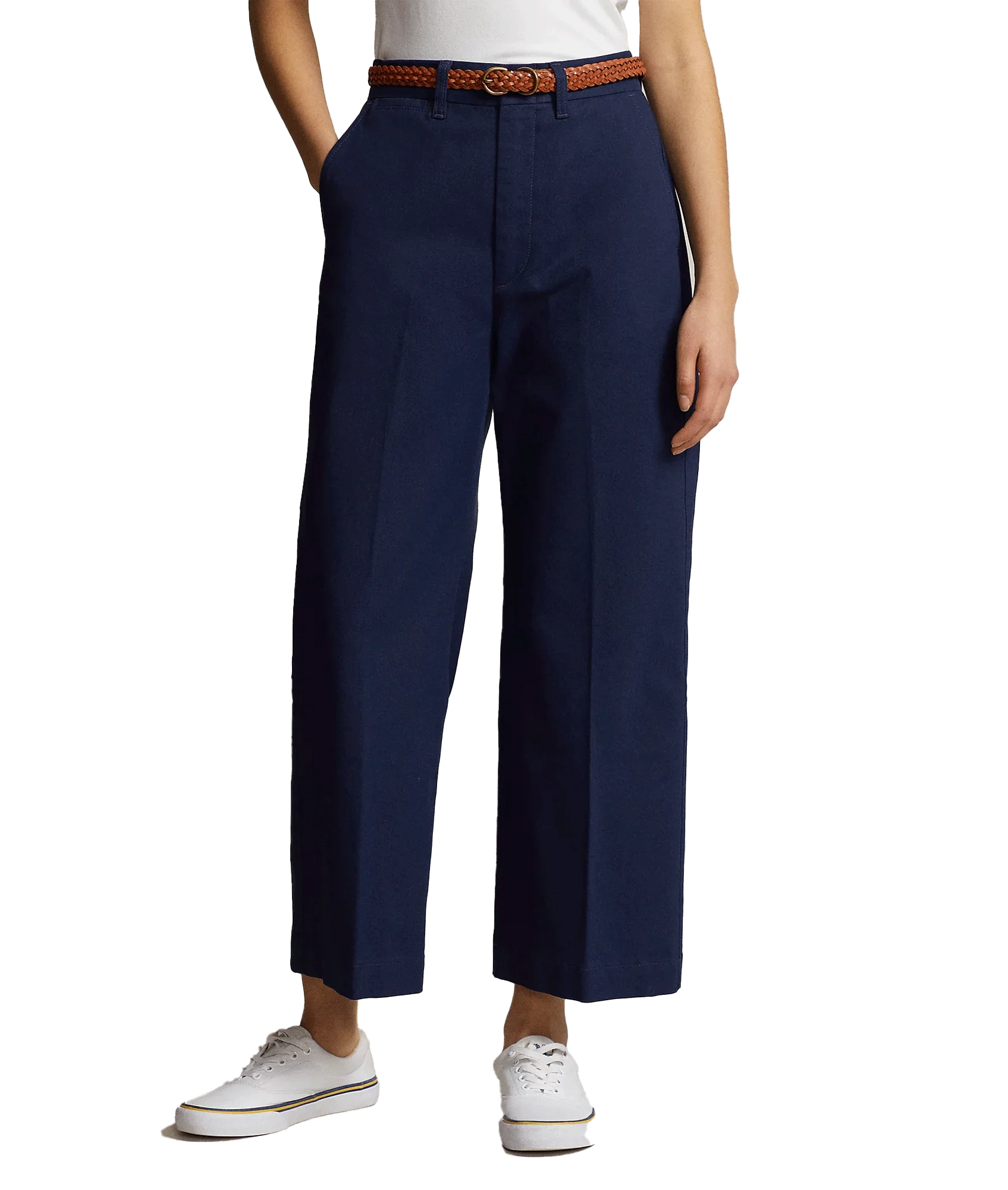 Chino Wide-leg Pant - Navy - Image 2